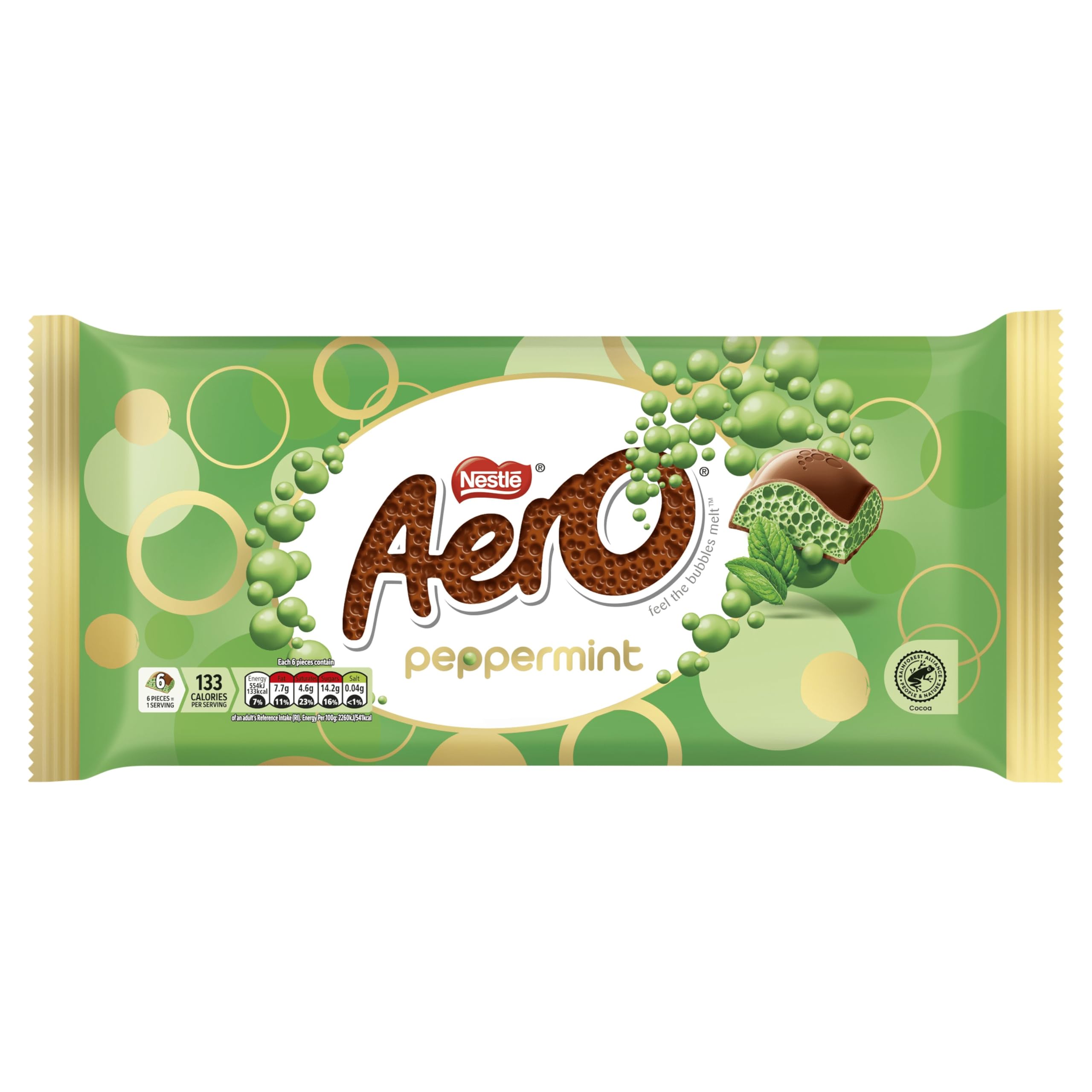 Aero Peppermint Gifting Block – 295g Bubbly Milk Chocolate with Refreshing Peppermint 1