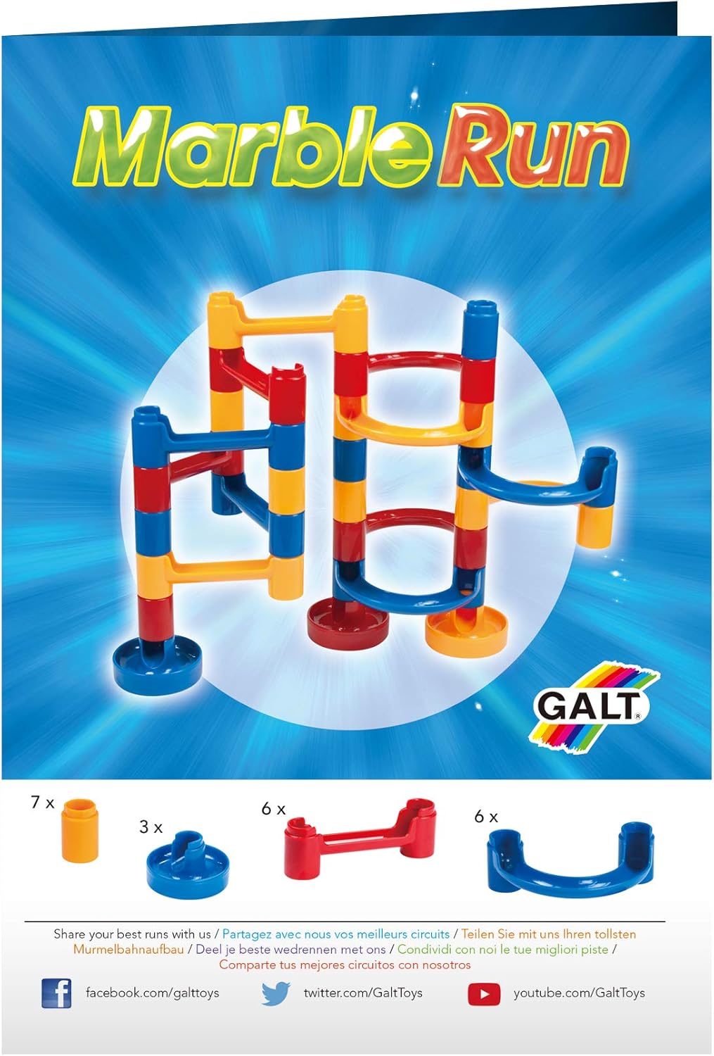 Galt Toys Marble Run - Building & Construction Playset for Ages 4 and Up 2