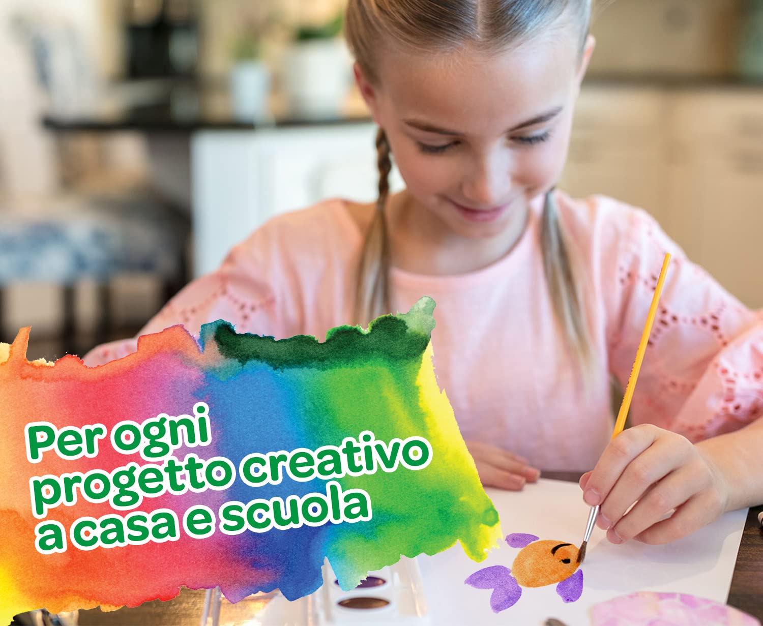 CRAYOLA Watercolour Paint Set - 12 Classic Colours, Washable | Ages 3+ 3