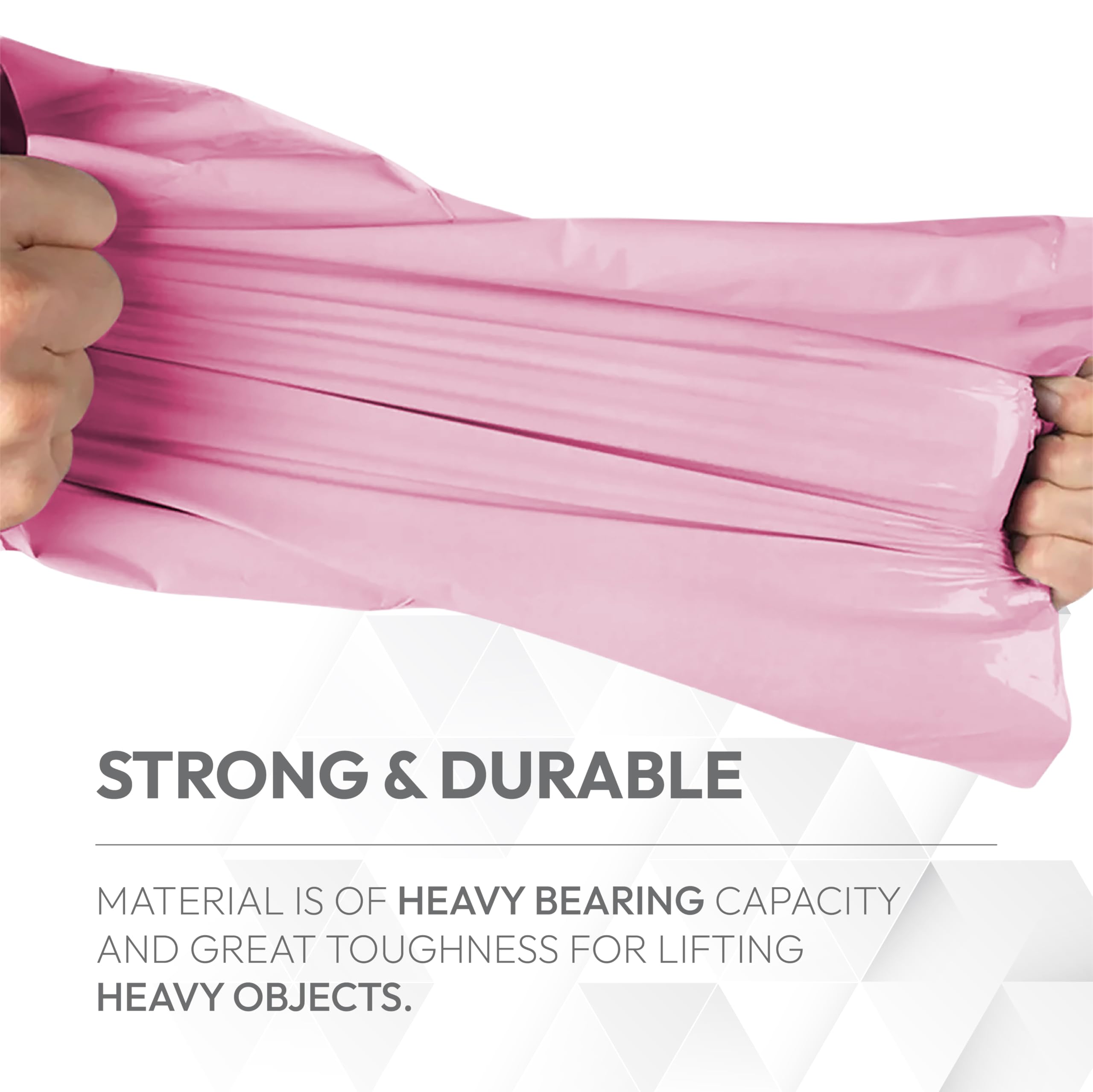 delka Polyethylene Mailers - 60 Pack Pink Self-Sealing Bags | Water-Resistant | 100x60x3mm 6