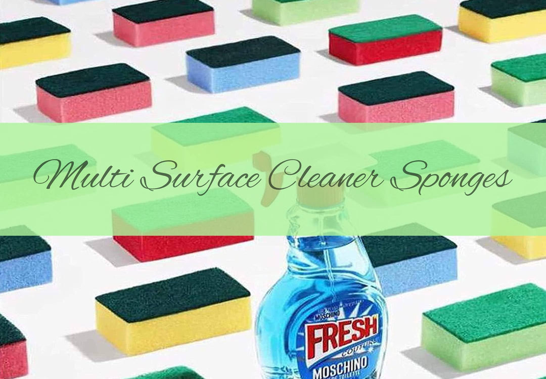 HOMESmith - 100 Pack Colorful High-Density Dual-Sided Reusable Cleaning Sponges