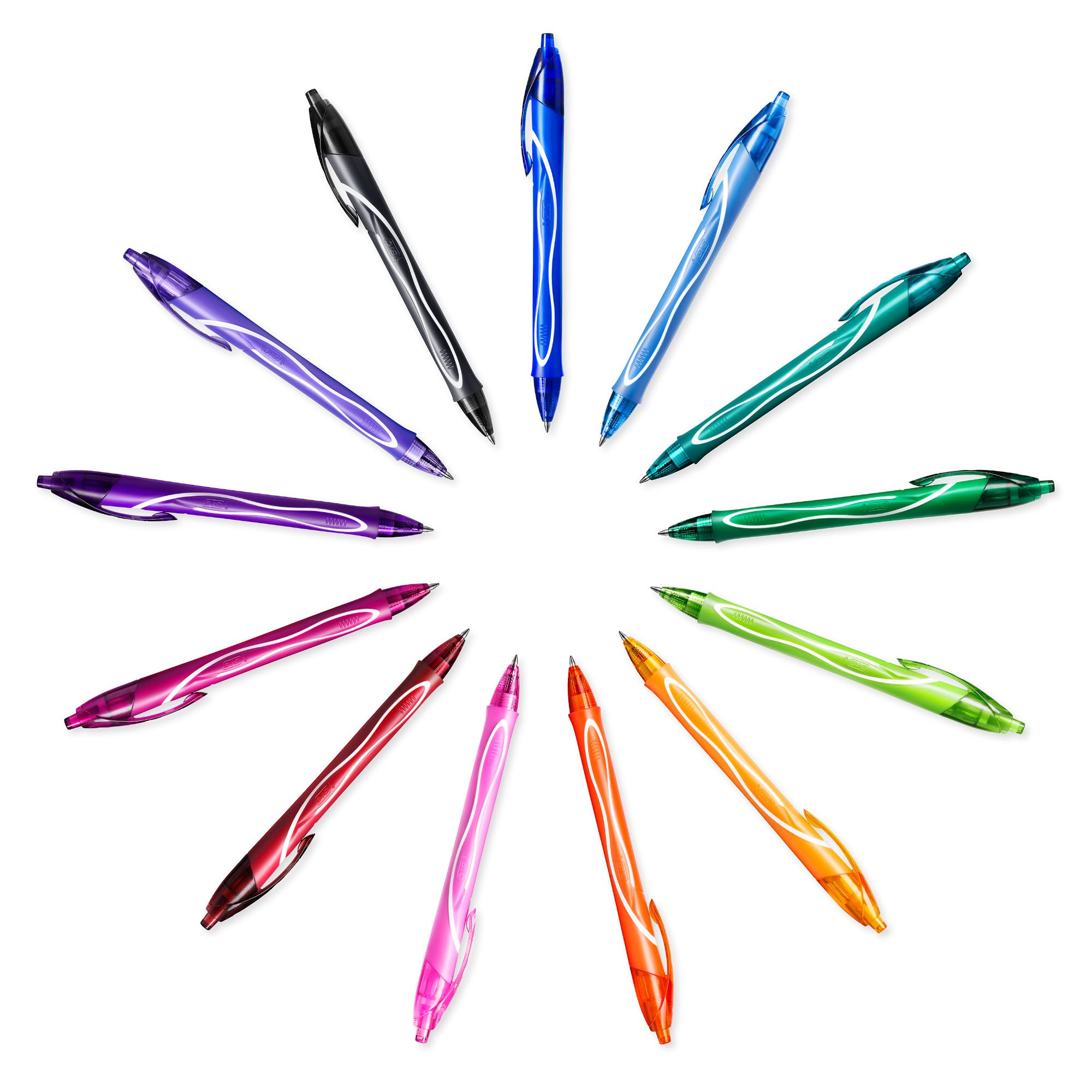 BIC Gel-ocity Quick Dry Gel Rollerball Pens - Medium 0.7mm, Fast Drying Black Ink, Box of 12 5