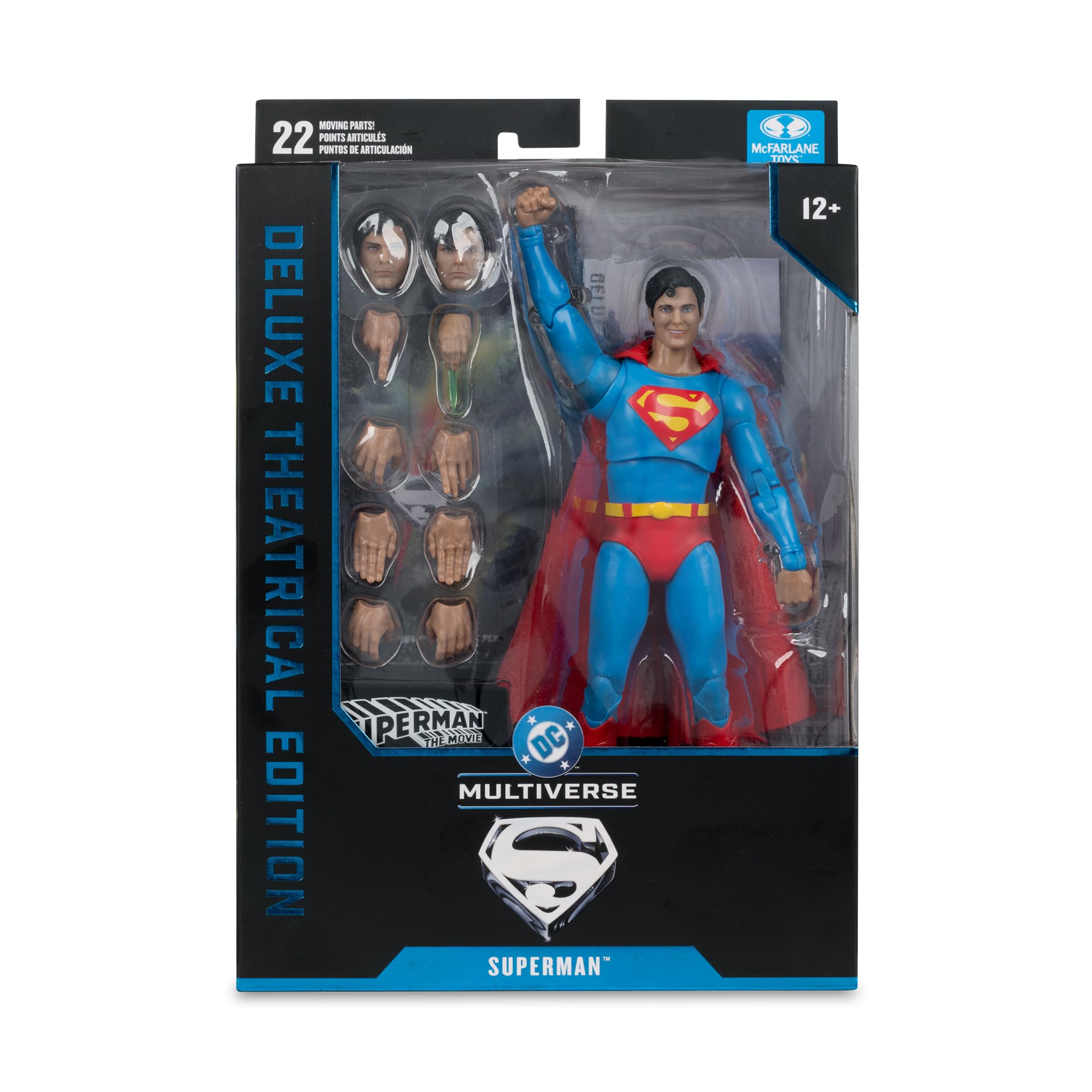 McFarlane DC Multiverse Superman (Superman: The Movie 1978) 7in Action Figure | Ultra Articulation 7