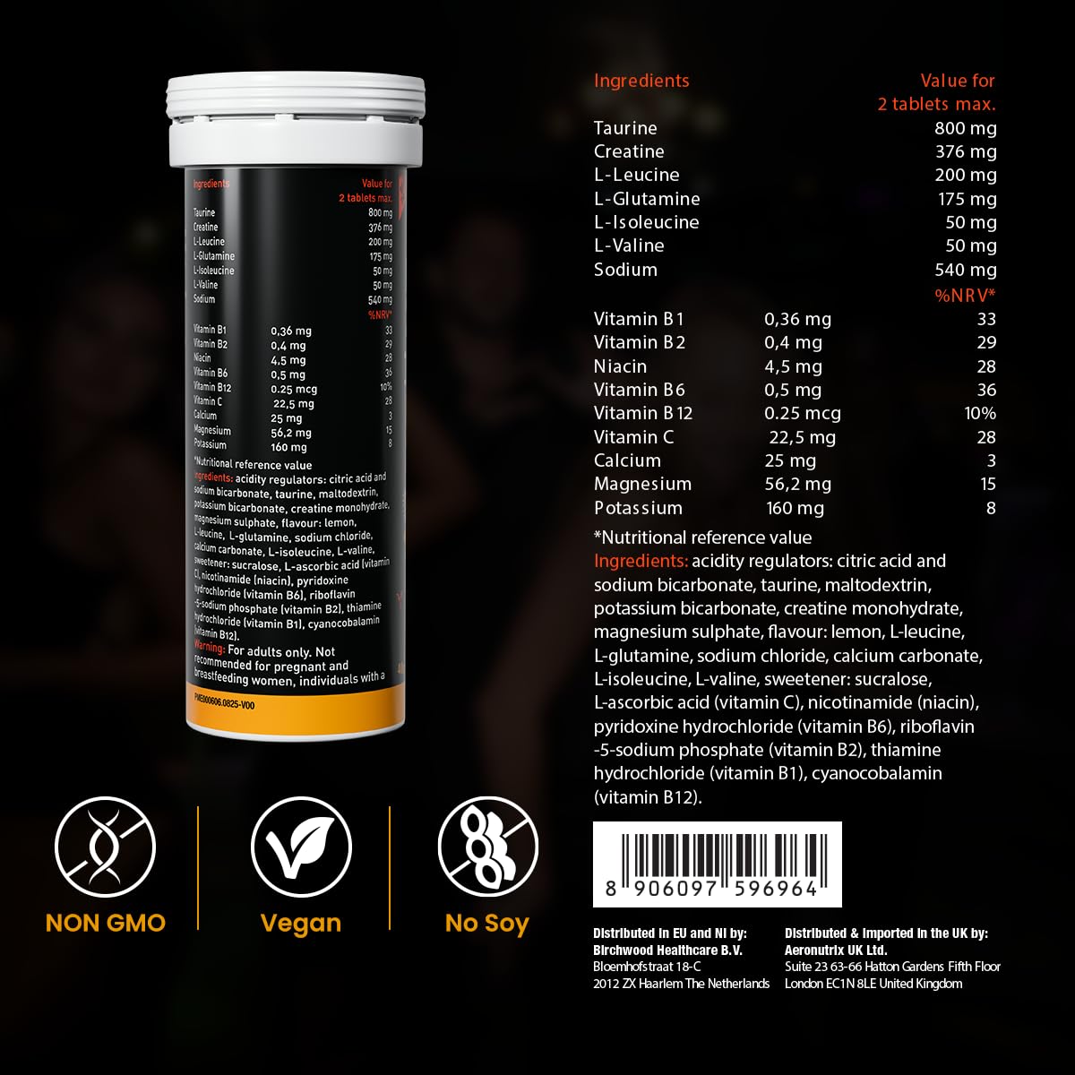 FAST&UP Nightout Recovery Drink - Electrolyte, Amino Acid & B-Vitamin Boost | 10 Count Tablets 6