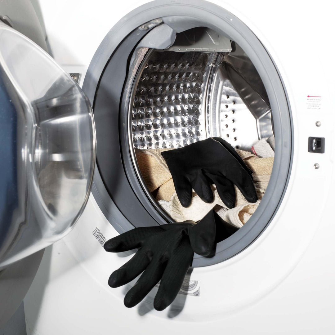 Spontex Tough Gloves Medium - Reinforced Reusable Cleaning Gloves