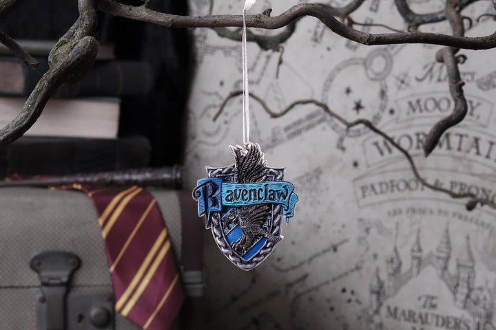 Nemesis Now Harry Potter Ravenclaw Crest Hanging Ornament, Blue, 8cm