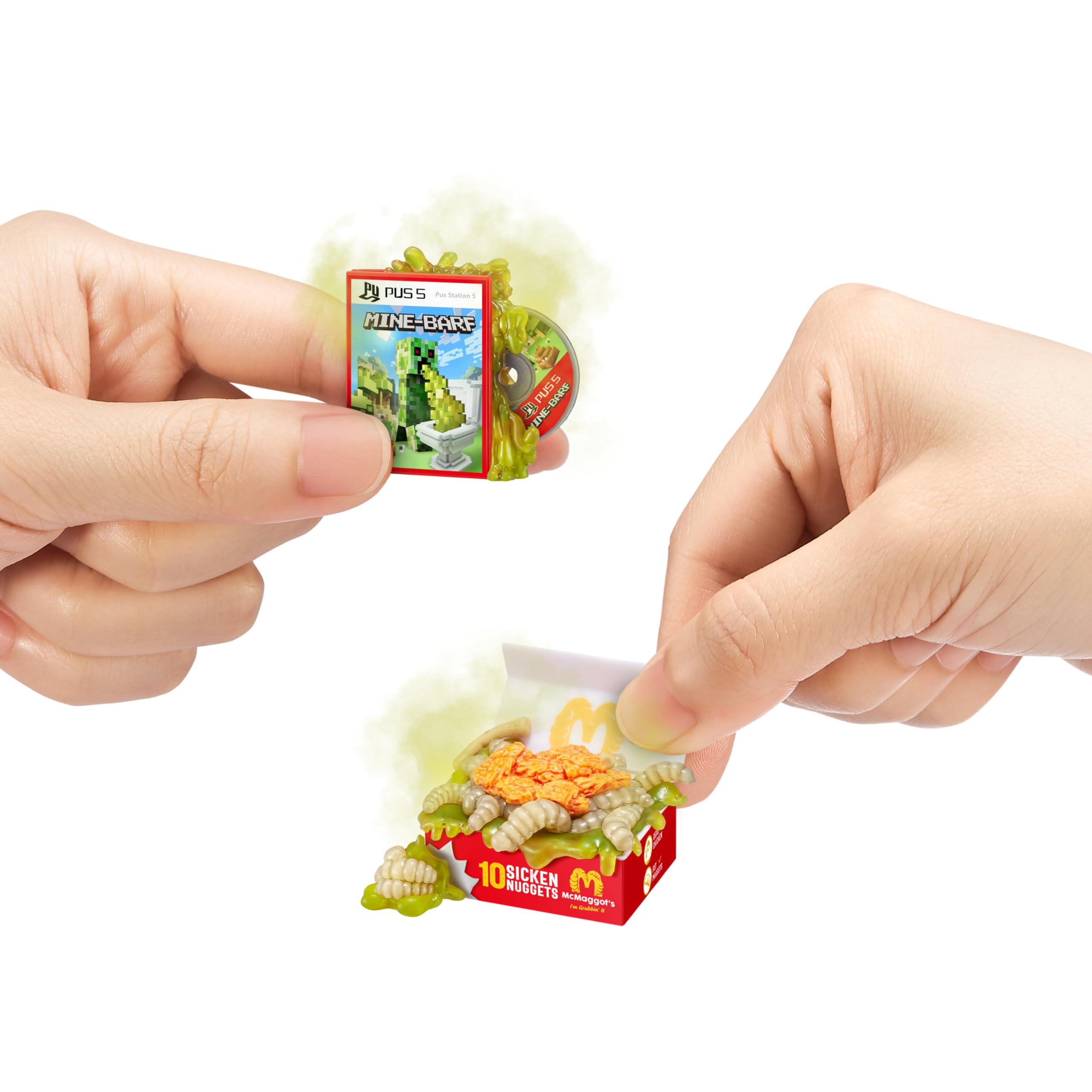 5 Surprise Mega Gross Minis Series 2 - Mystery Collectible Capsule with Slime, Stickers & Rare Figures 3