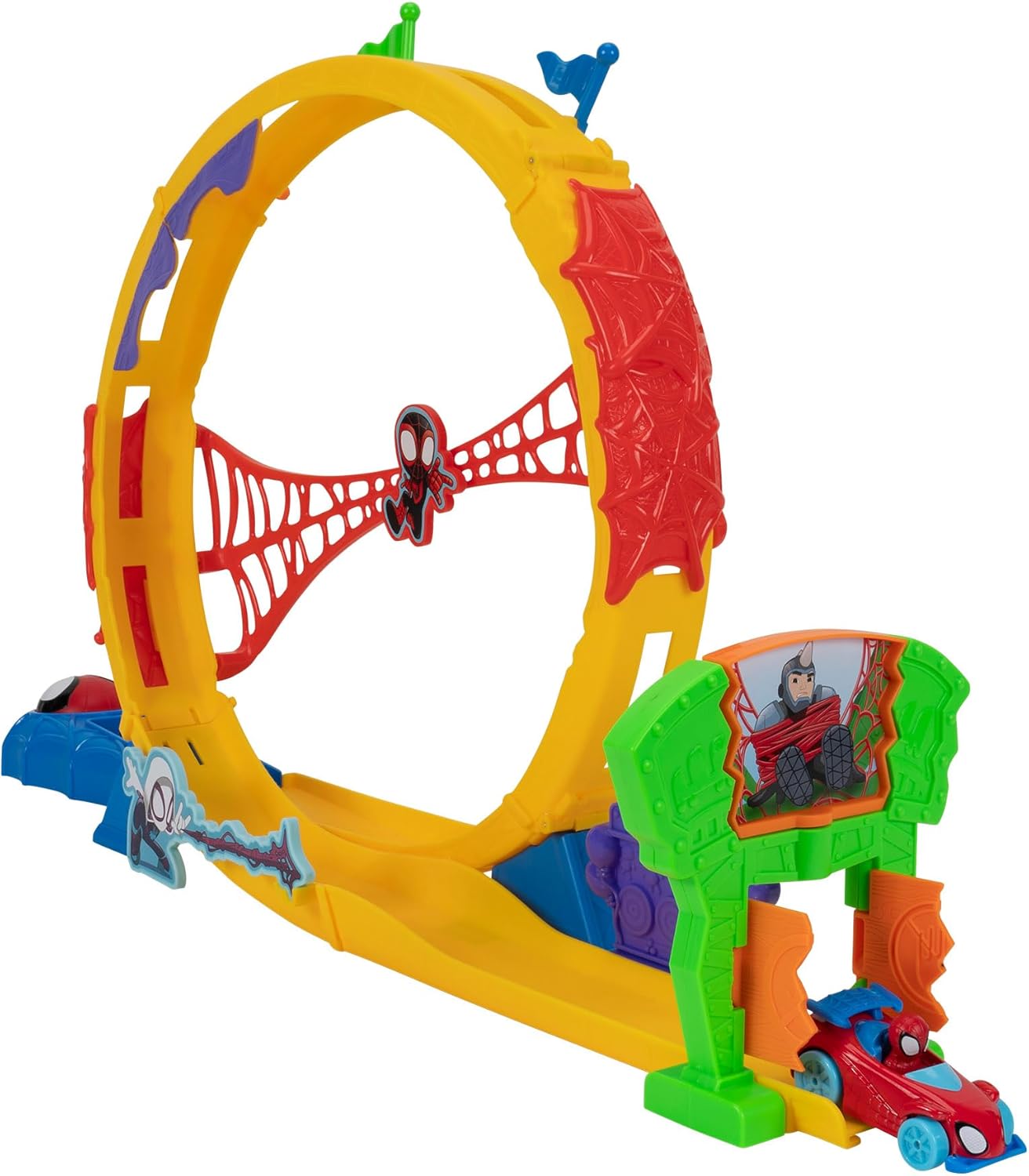 MARVEL Spidey and His Amazing Friends - Amazing Metals Super Loop Track Set - 28-Inch 2