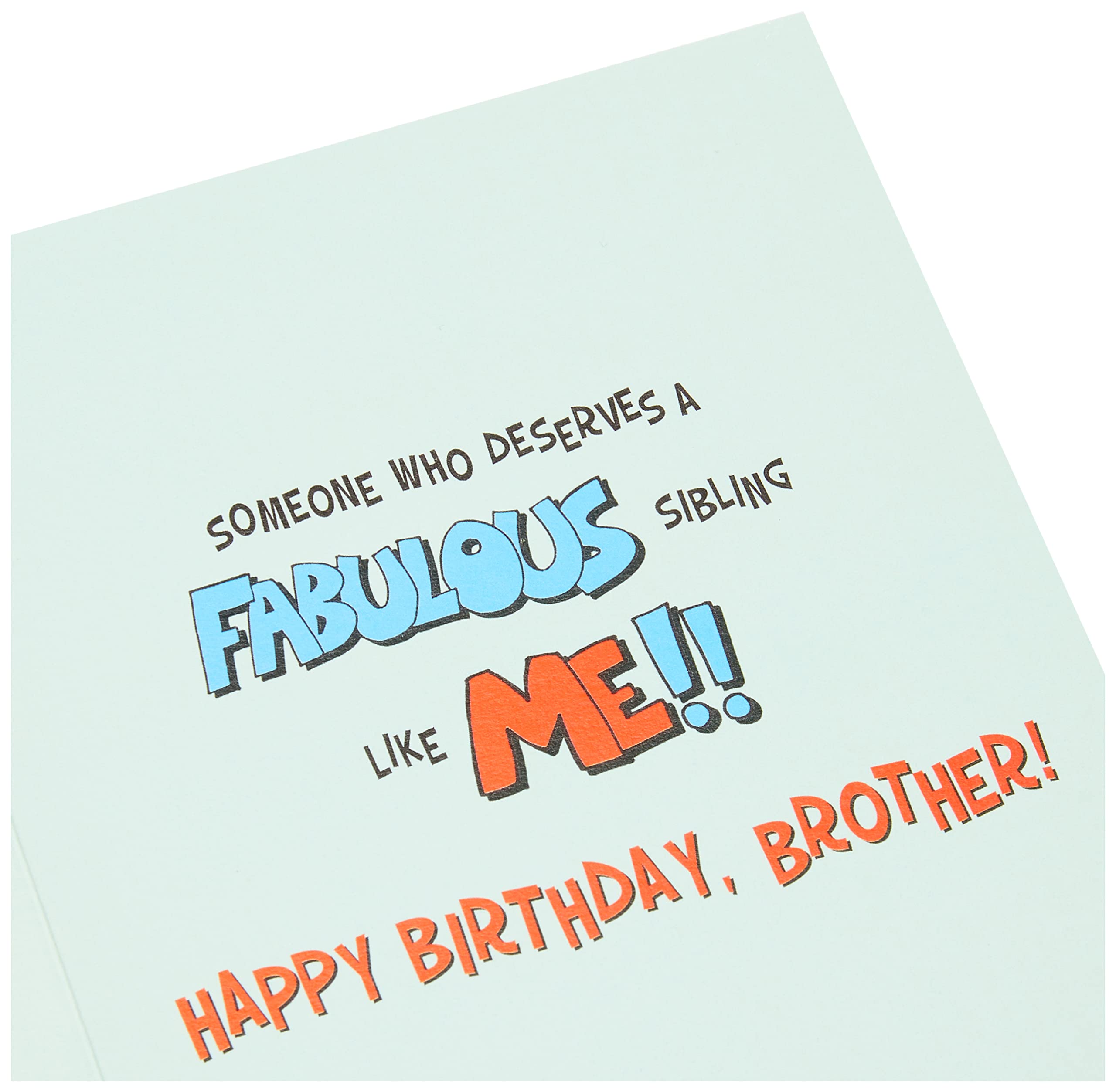 Piccadilly Greetings Humour Birthday Card for Brother - Someone to Lean On | 8 x 6 Inches