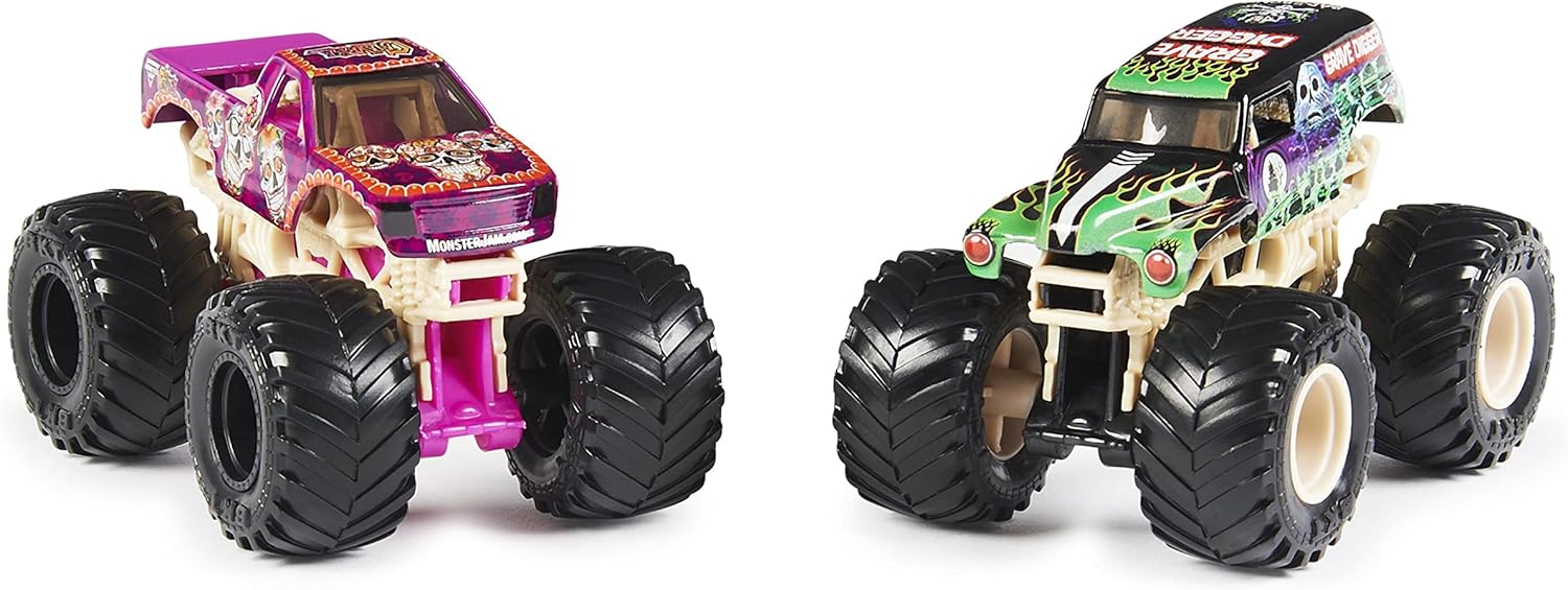 Monster Jam 1:64 Scale Die-Cast 2-Pack - Head-to-Head Monster Trucks for Kids 3