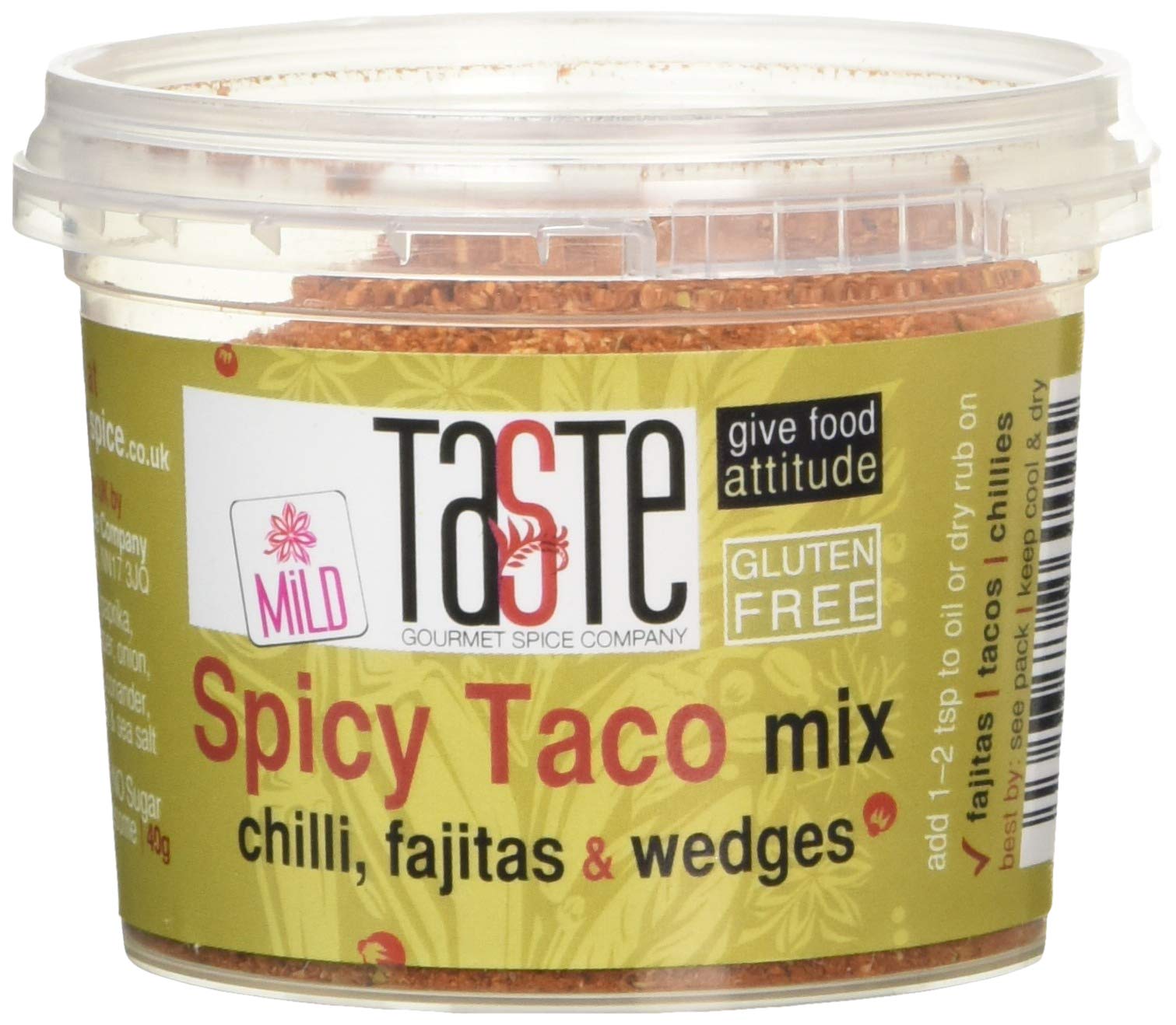 Gourmet Spice Company Mild Spicy Taco Mix Powder - 40g | Gluten-Free, Sugar-Free 1