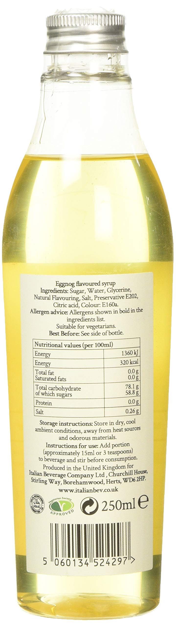 Simply - Eggnog Syrup Vegan & Nut Free, Flavoured Syrup for Coffee, Cocktails & Baking 2