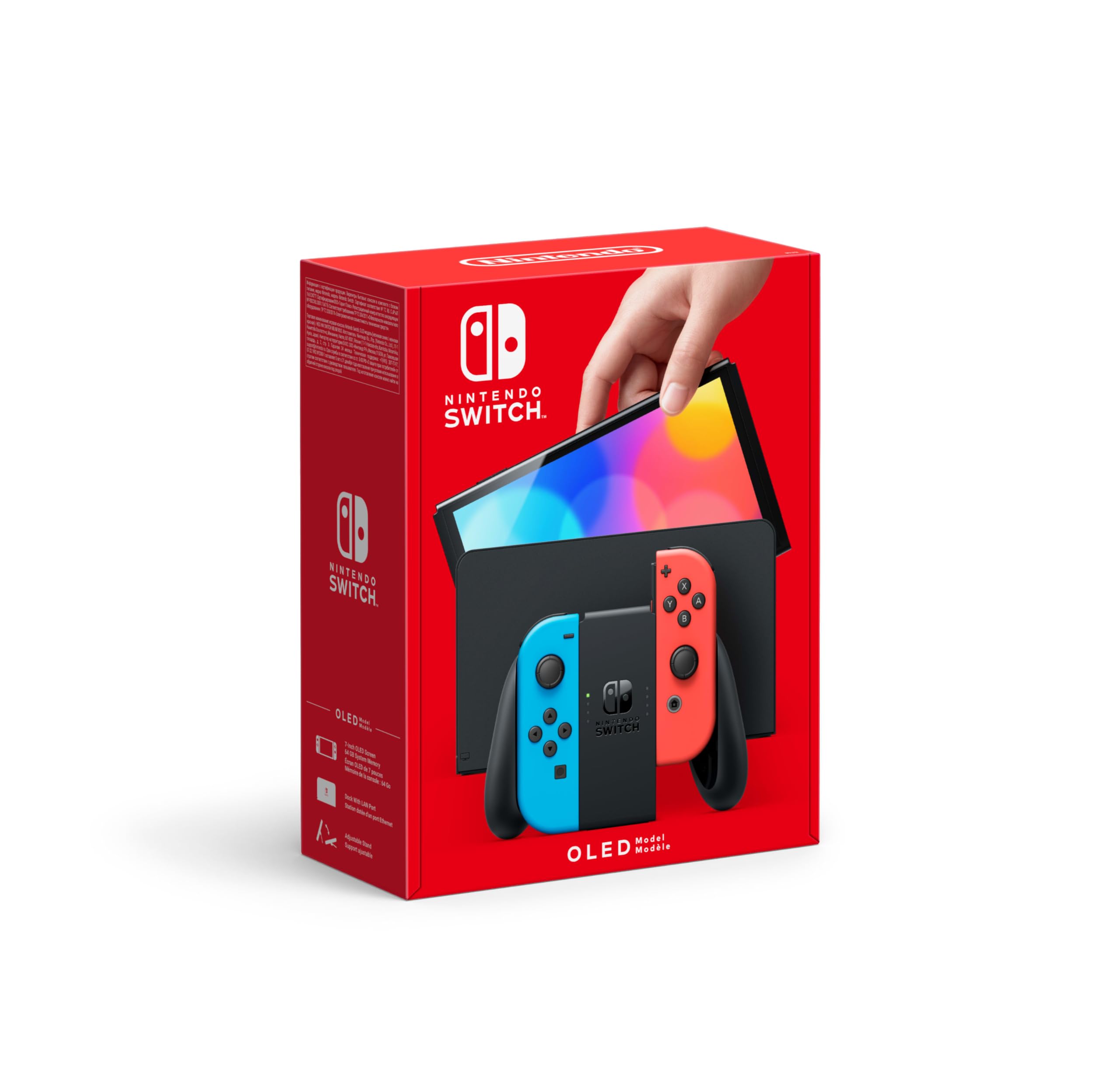 Nintendo Switch (OLED Model) - Neon Blue/Neon Red 9