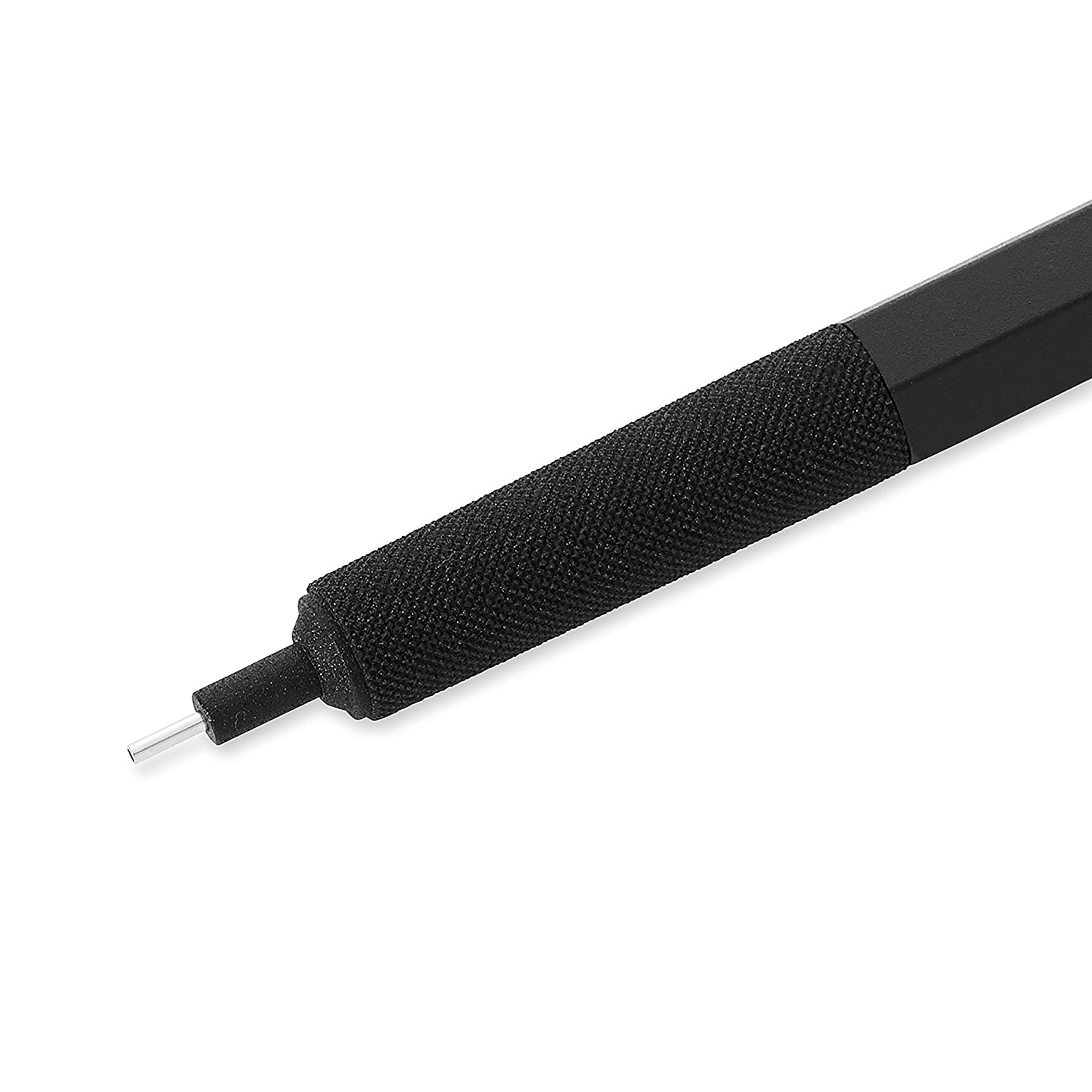 rOtring 600 Mechanical Pencil - 0.7 mm Lead Size | Full Metal Body | Black Finish 2