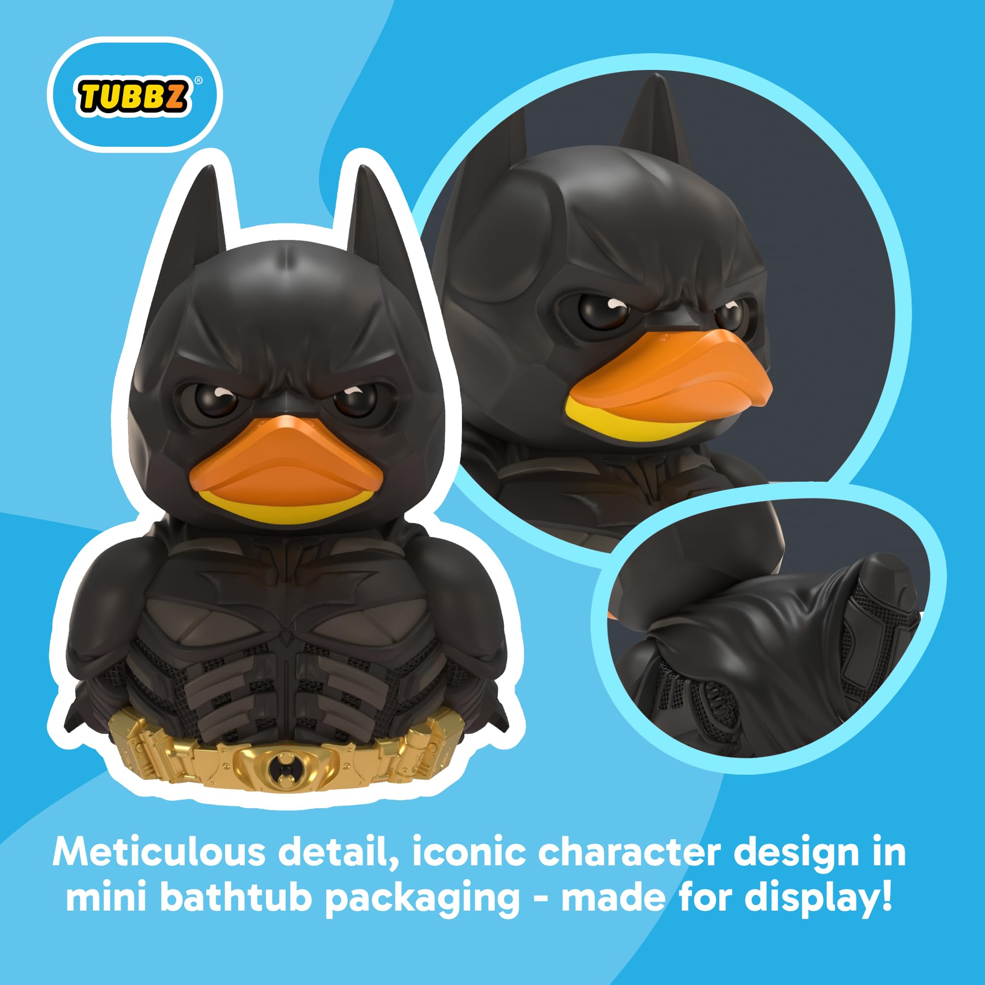 TUBBZ Batman the Dark Knight - Mini Cosplaying Rubber Duck Vinyl Figure | Approx 5cm 2