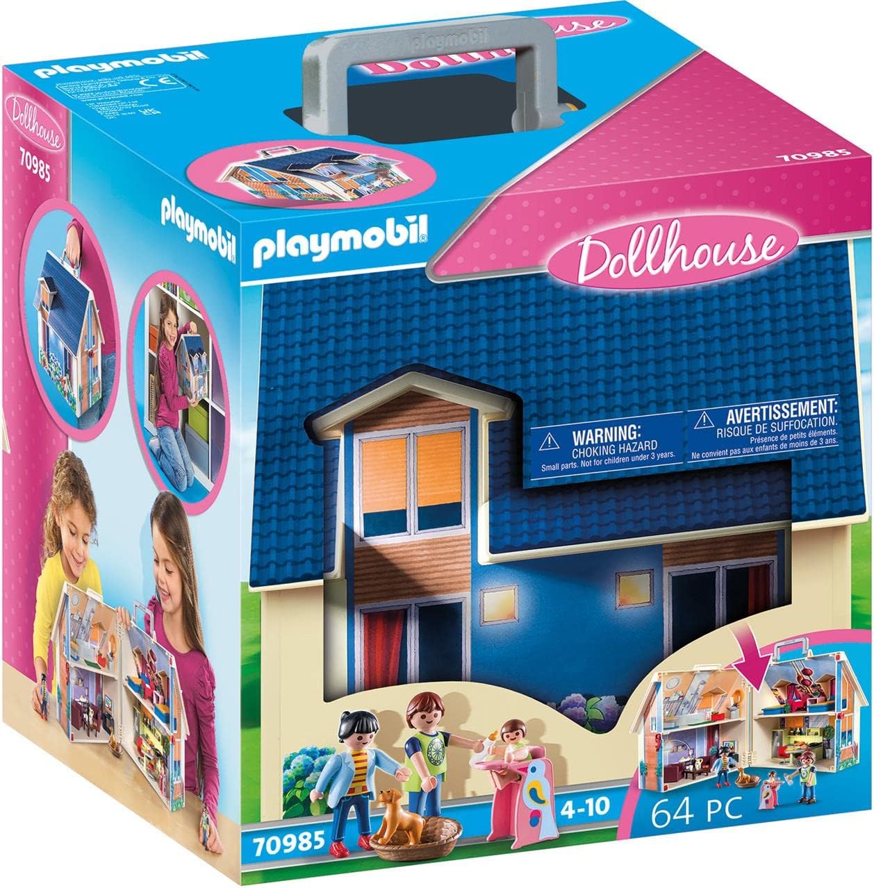 Playmobil Take Along Modern Doll House 70985 - Portable Fold-Out Playset for Ages 4+ 1