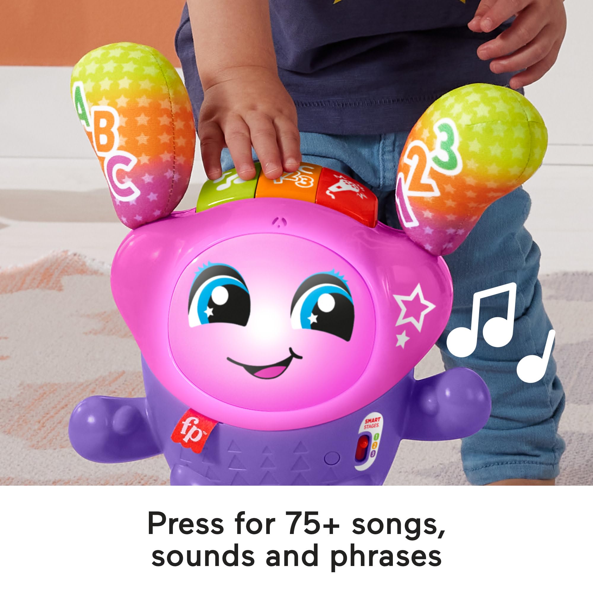 Fisher-Price DJ Bouncin’ Star - Interactive Lights & Sounds Toy for Ages 9-36 Months 3