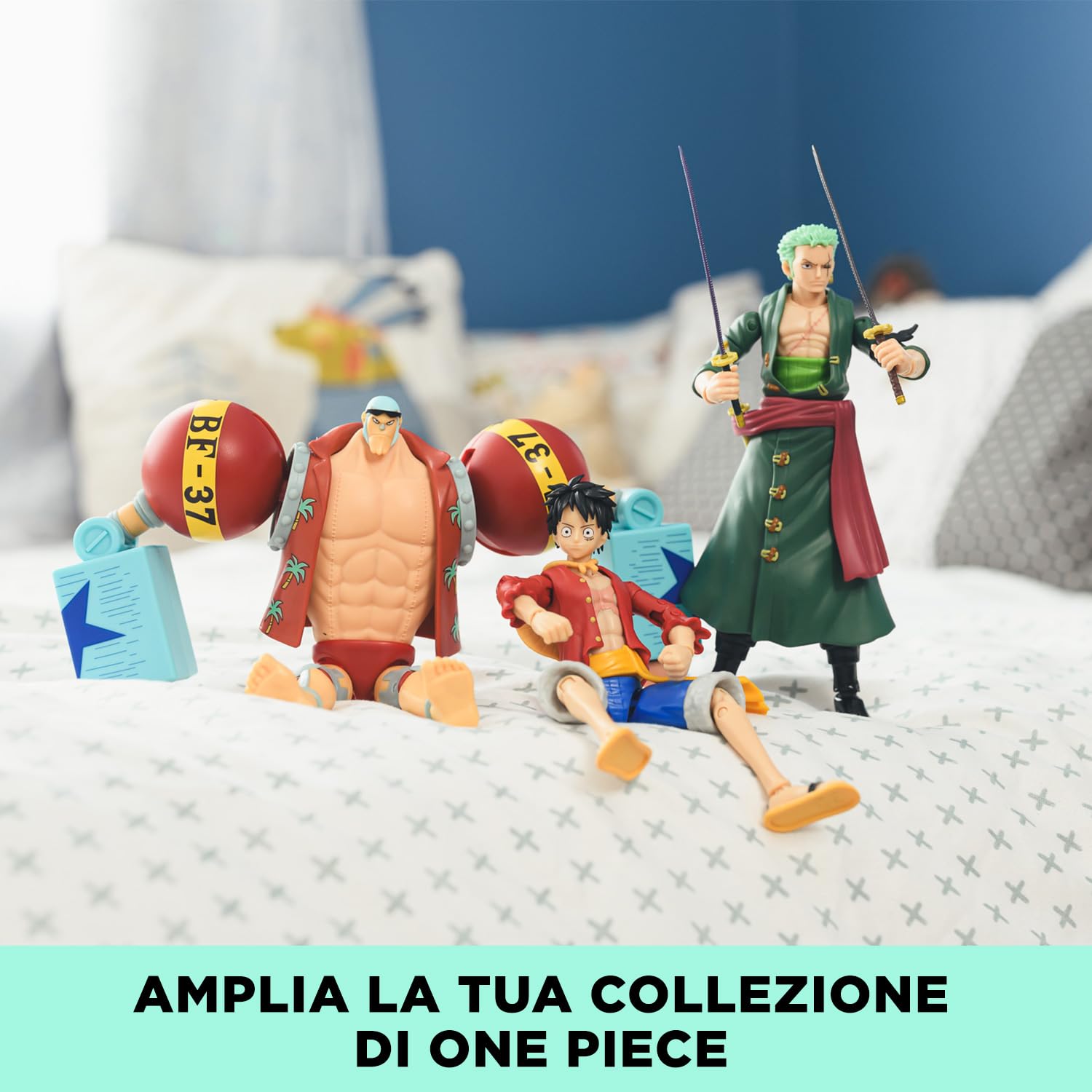 BANDAI Anime Heroes One Piece Roronoa Zoro 3 Swords Style Action Figure | 17cm Articulated Figure 7