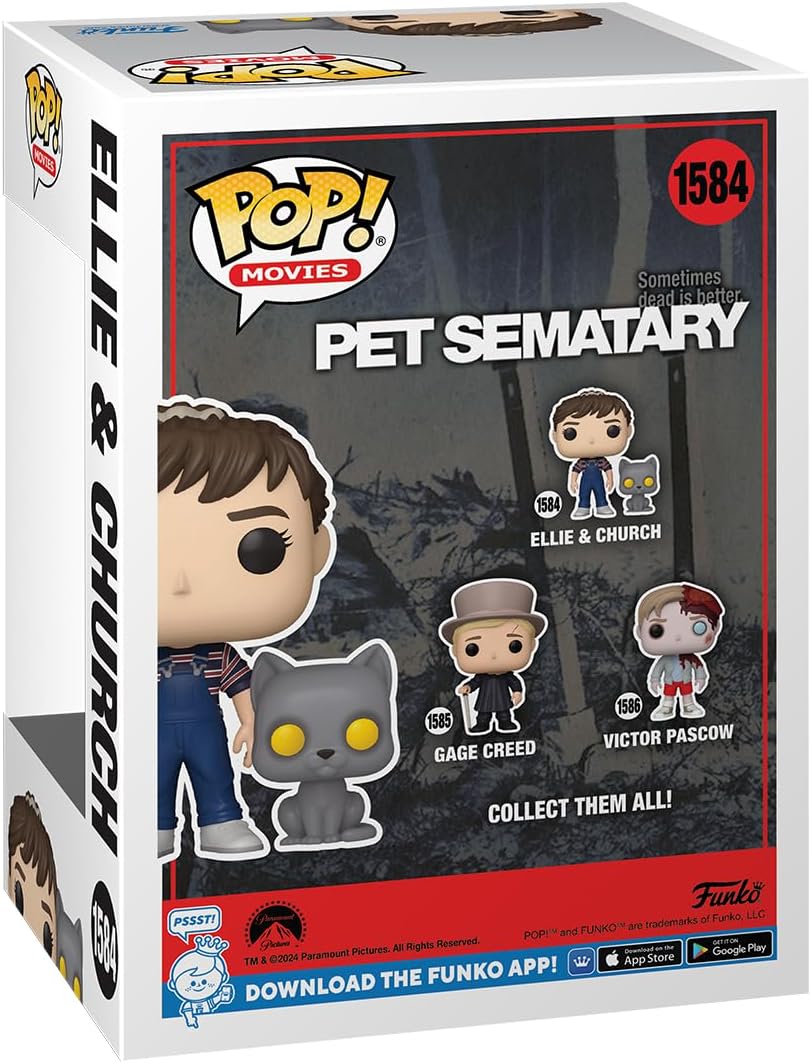 Funko Pop! Movies Pet Sematary - Ellie Creed & Church Vinyl Figure (80714)