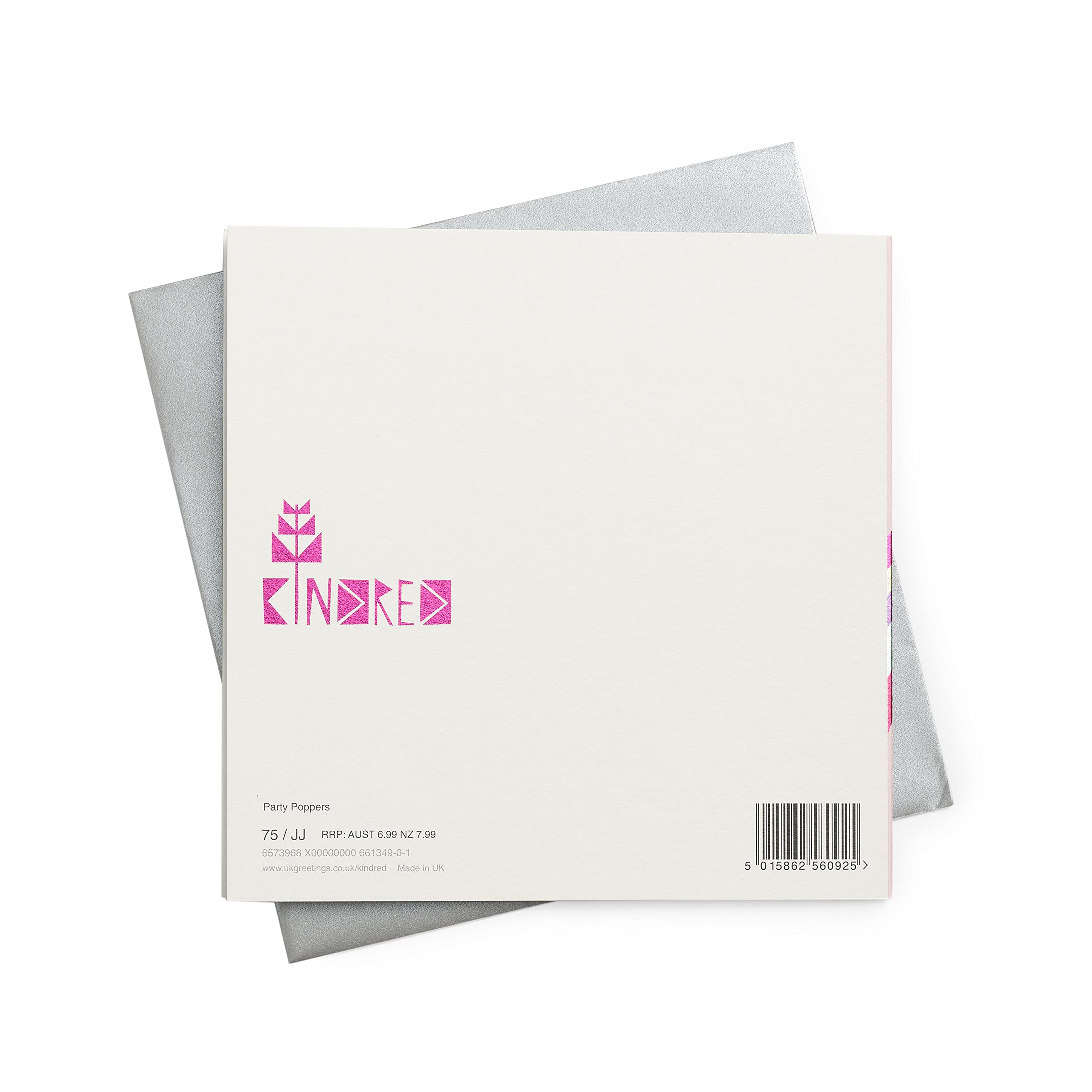 Kindred Greetings Niece Happy Birthday Cake Card | 159x159mm | Metallic Lettering 3