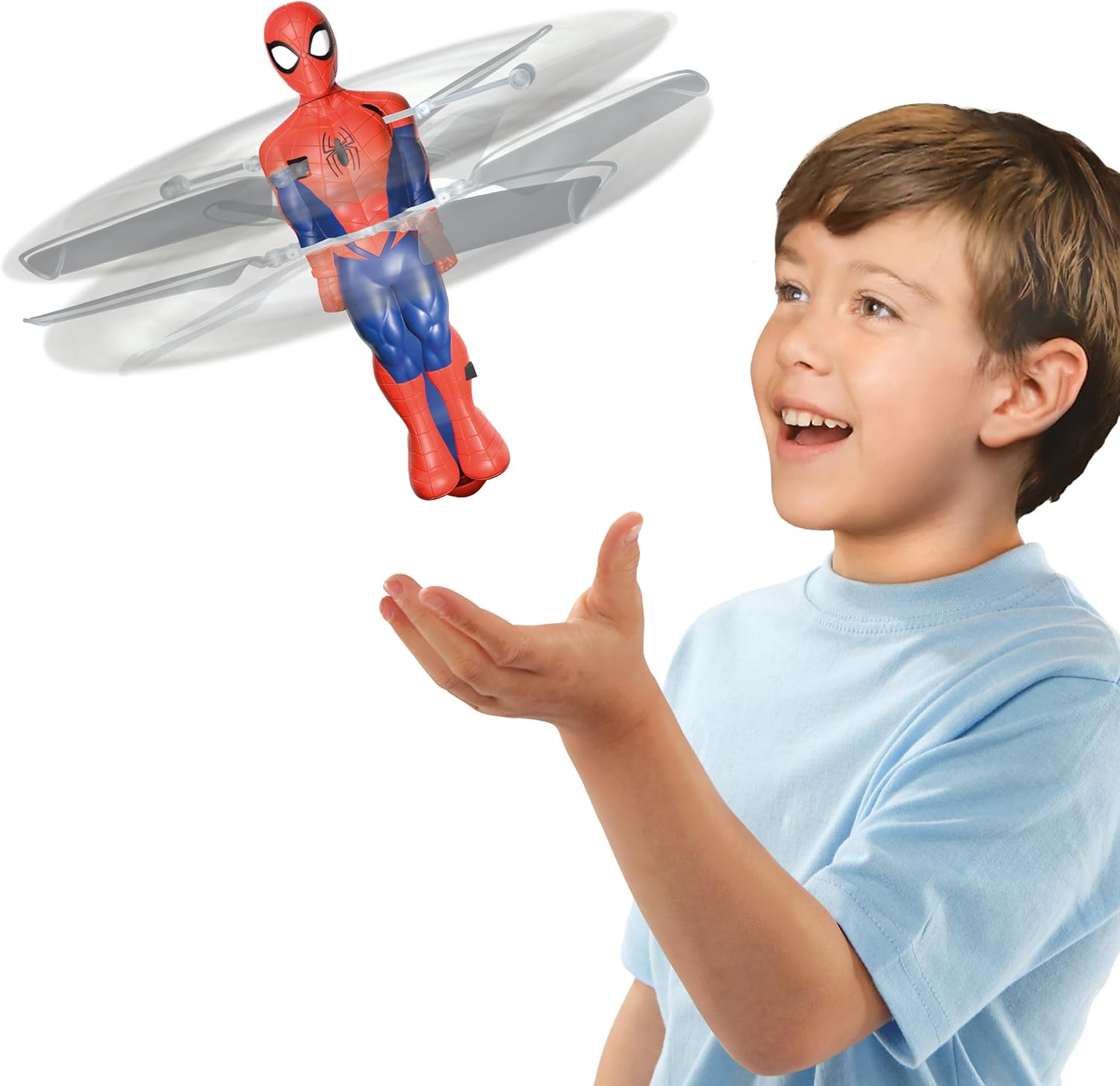 Hover 'n' Spin Spider-Man with Real Fly Action - Interactive Flying Toy for Kids 2
