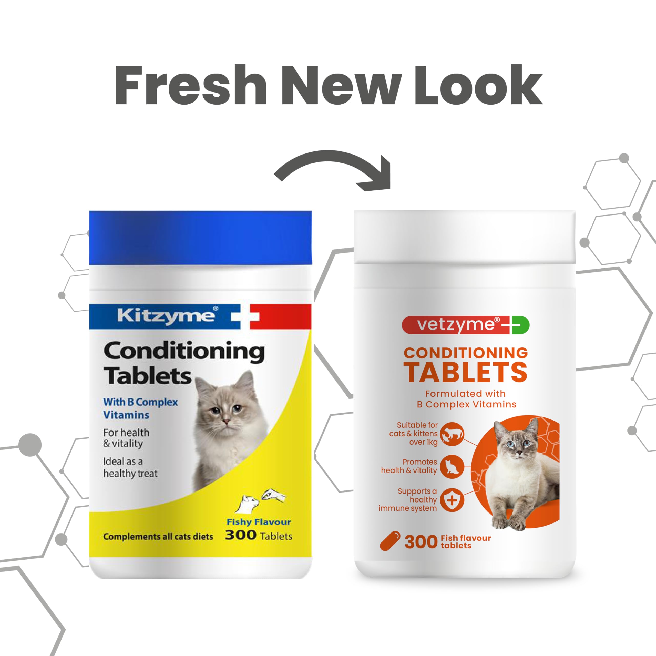 Vetzyme Conditioning Tablets for Cats and Kittens - Multivitamin Supplement | 300 Tablets 6