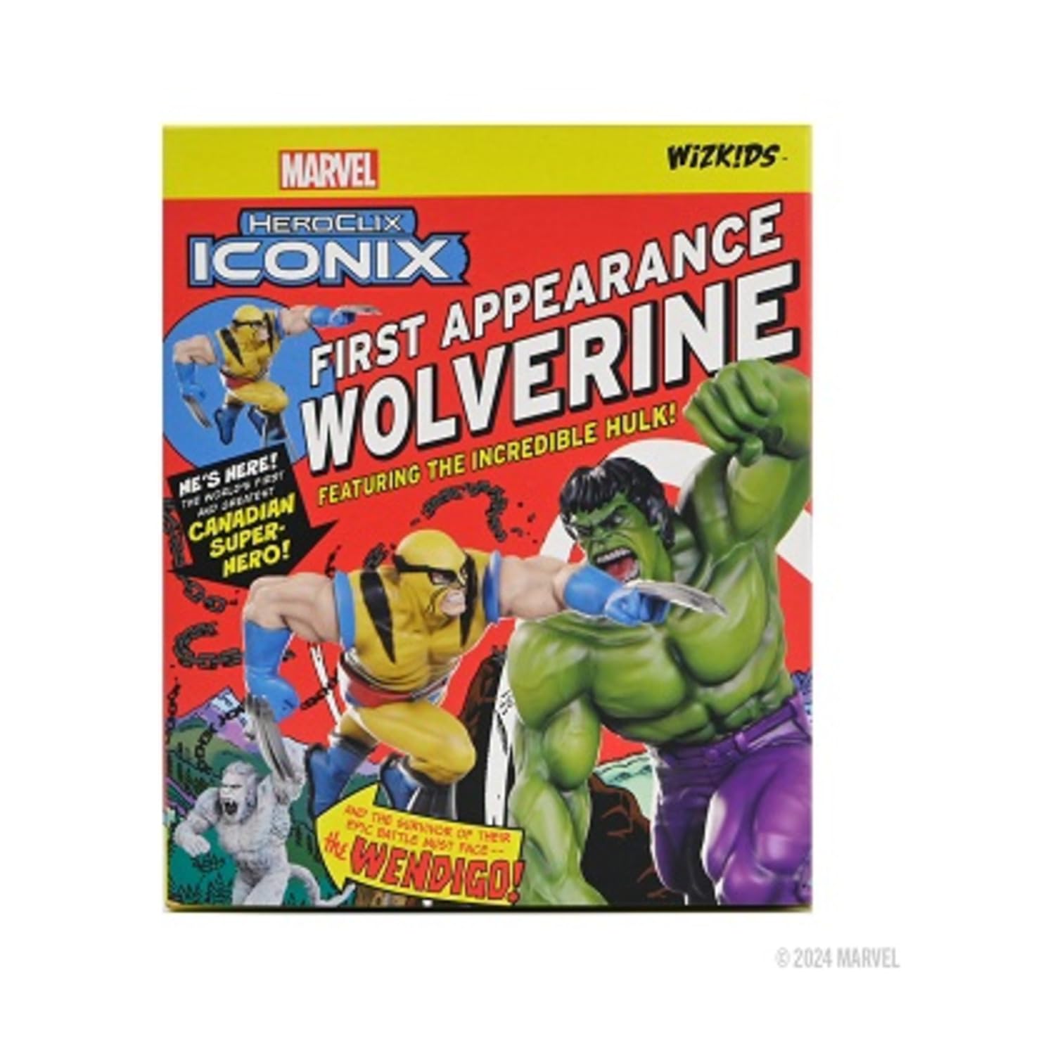 WizKids Marvel HeroClix Iconix: First Appearance Wolverine | Pre-painted Miniature Figure 1