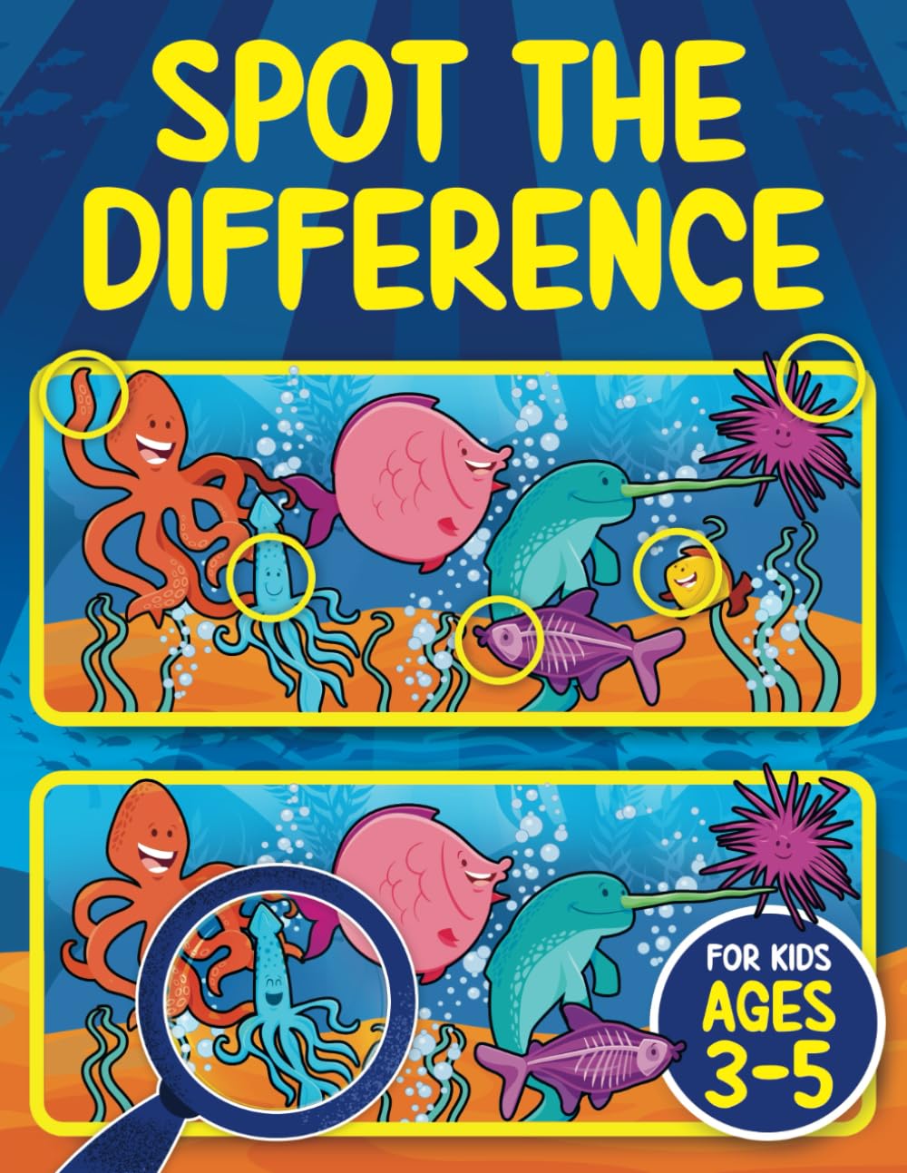 Splendid Youth Spot the Difference Book for Kids ages 3-5 | 65+ Puzzles | 300+ Differences | Paperback 1