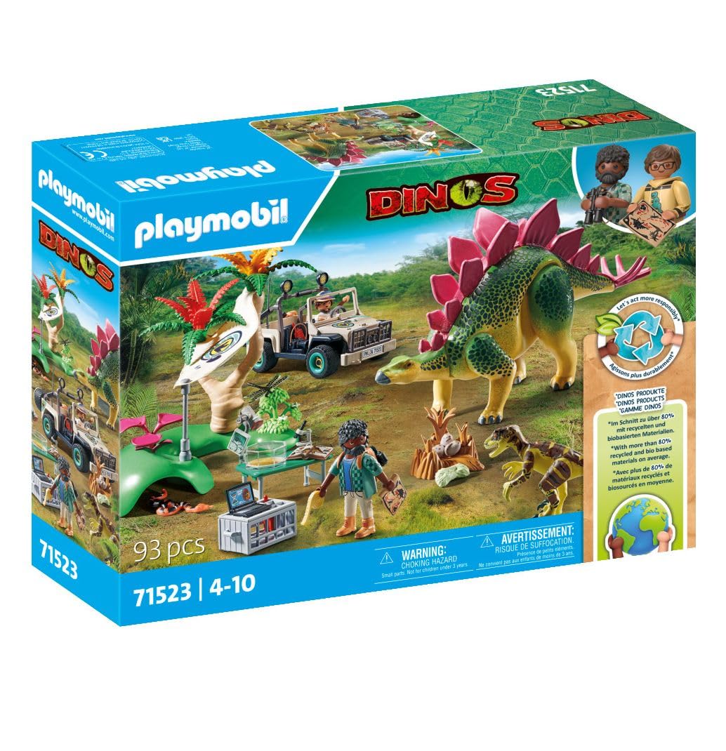 PLAYMOBIL 71523 Dinos Research Camp Playset - Jungle Exploration with Researchers, Dinosaurs & Vehicles for Kids 4+ 9