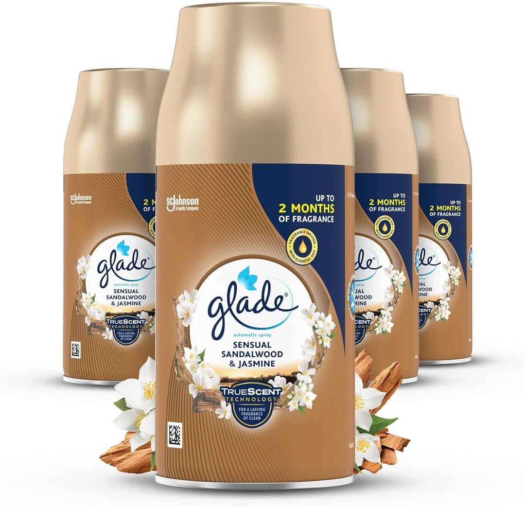 Glade - Automatic Air Freshener Refills for Sandalwood & Jasmine Room Spray