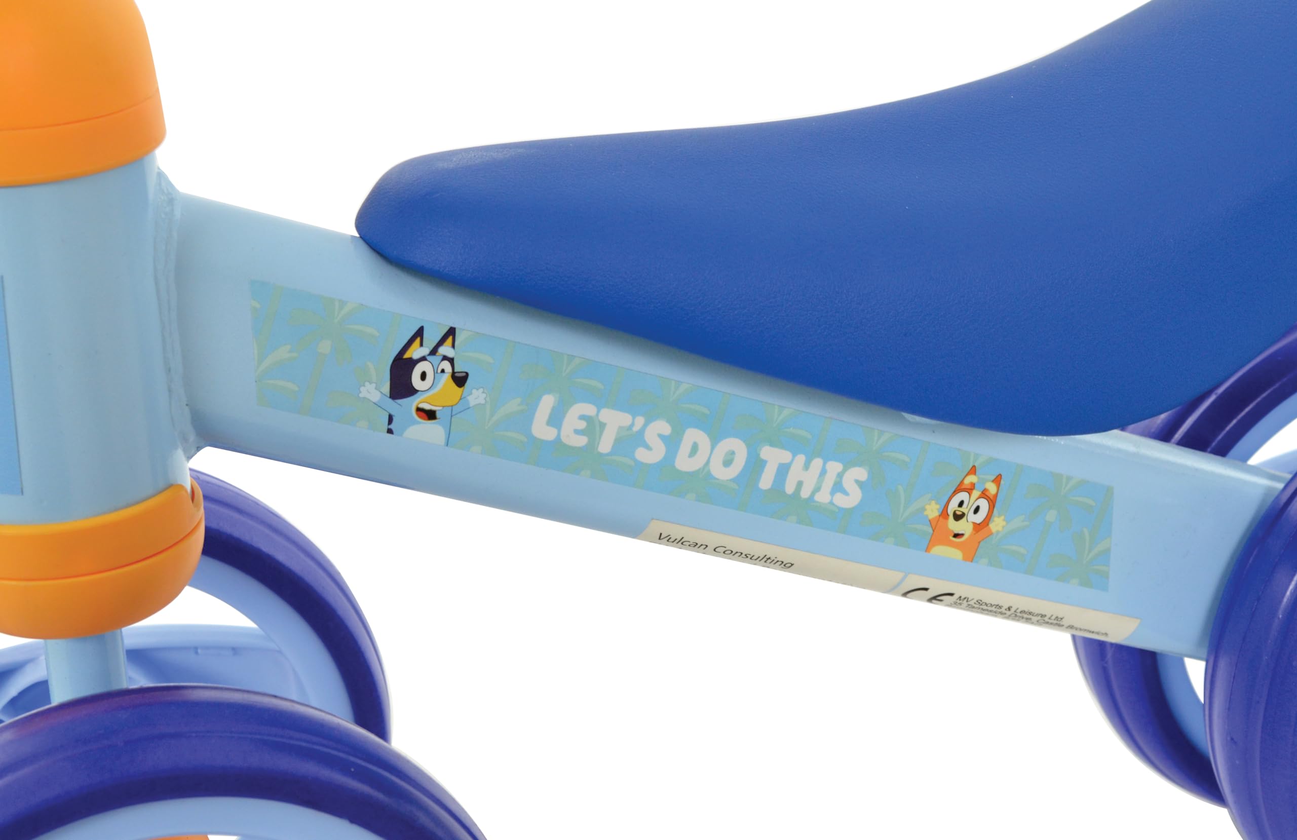 Bluey Officially Licensed Ride On Toy - Durable Steel Frame for Ages 1+ 12