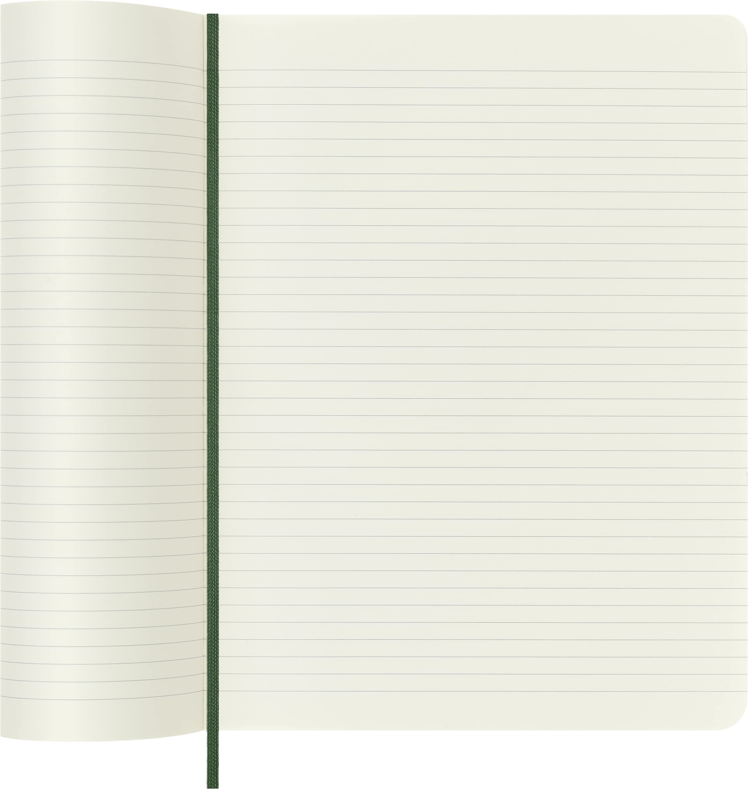 Moleskine Classic Ruled Paper Notebook - Soft Cover and Elastic Closure Journal - Color Myrtle Green - X- Large 19 x 25 A4 - 192 Pages 4