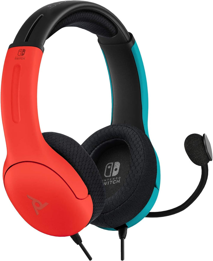 PDP LVL40 Wired Stereo Headset for Nintendo Switch - Joy-Con Blue/Red