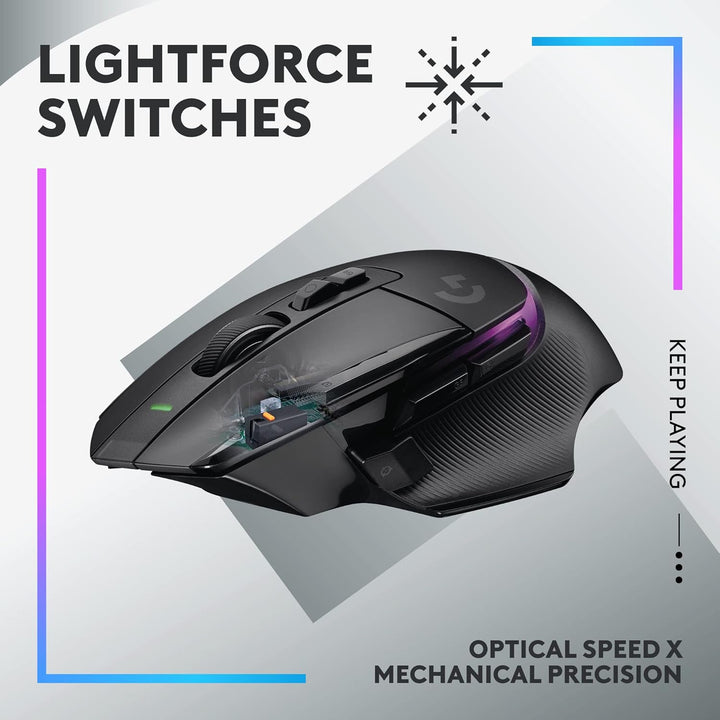 Logitech G502 X PLUS LIGHTSPEED Wireless RGB Gaming Mouse - Black