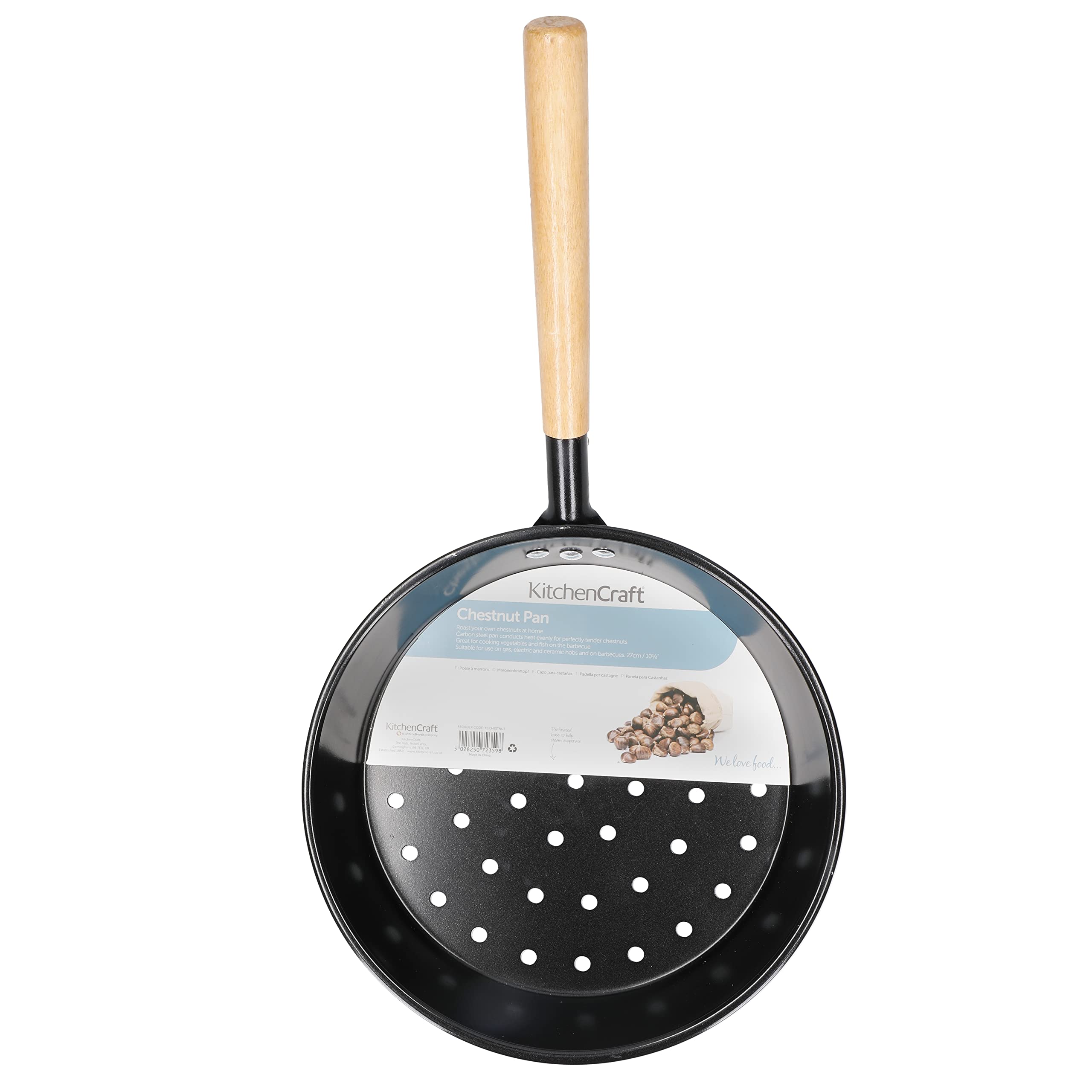 KitchenCraft - Carbon Steel Chestnut Roasting Pan 27 cm 5