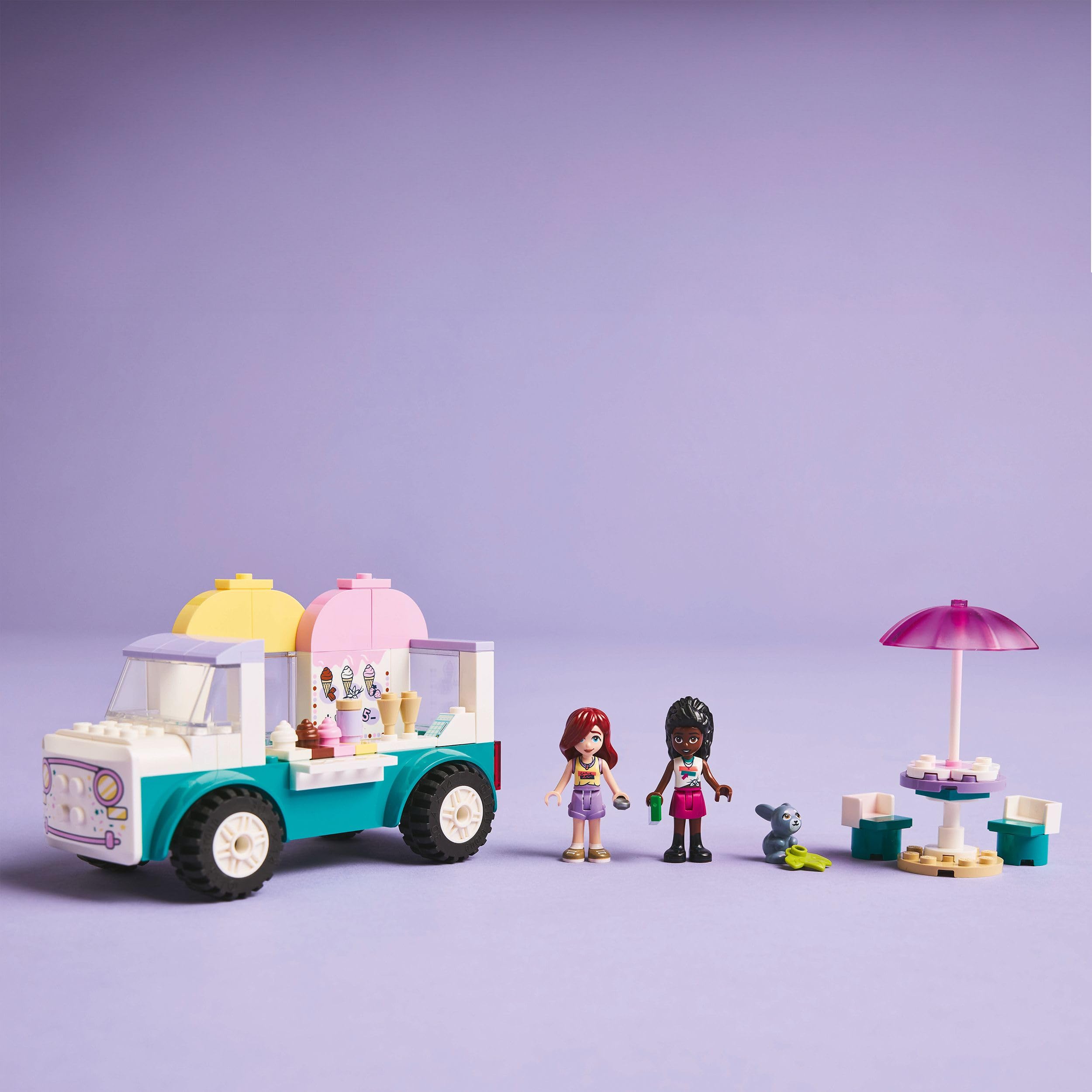 LEGO Friends Heartlake City Ice Cream Van Toy - Pretend Play Building Set for Ages 4+ 2