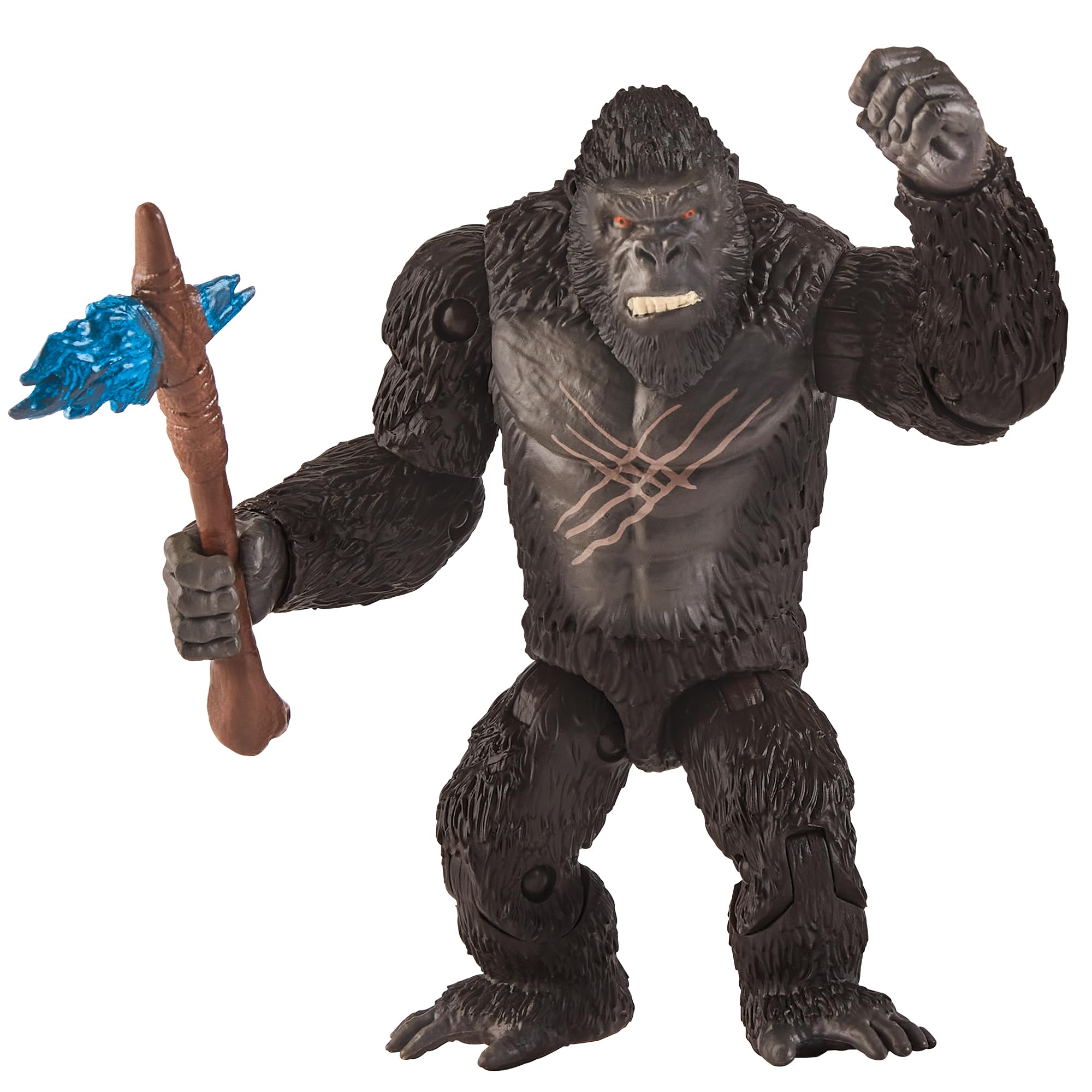 MonsterVerse Godzilla x Kong Battle Scarred Kong 6-Inch Action Figure with Battle Axe | Ages 4+ 5