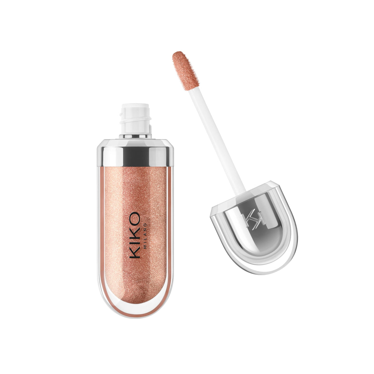 KIKO Milano 3D Hydra Lipgloss 18 - Softening Lip Gloss, Golden Sparkle, 6.5 ml