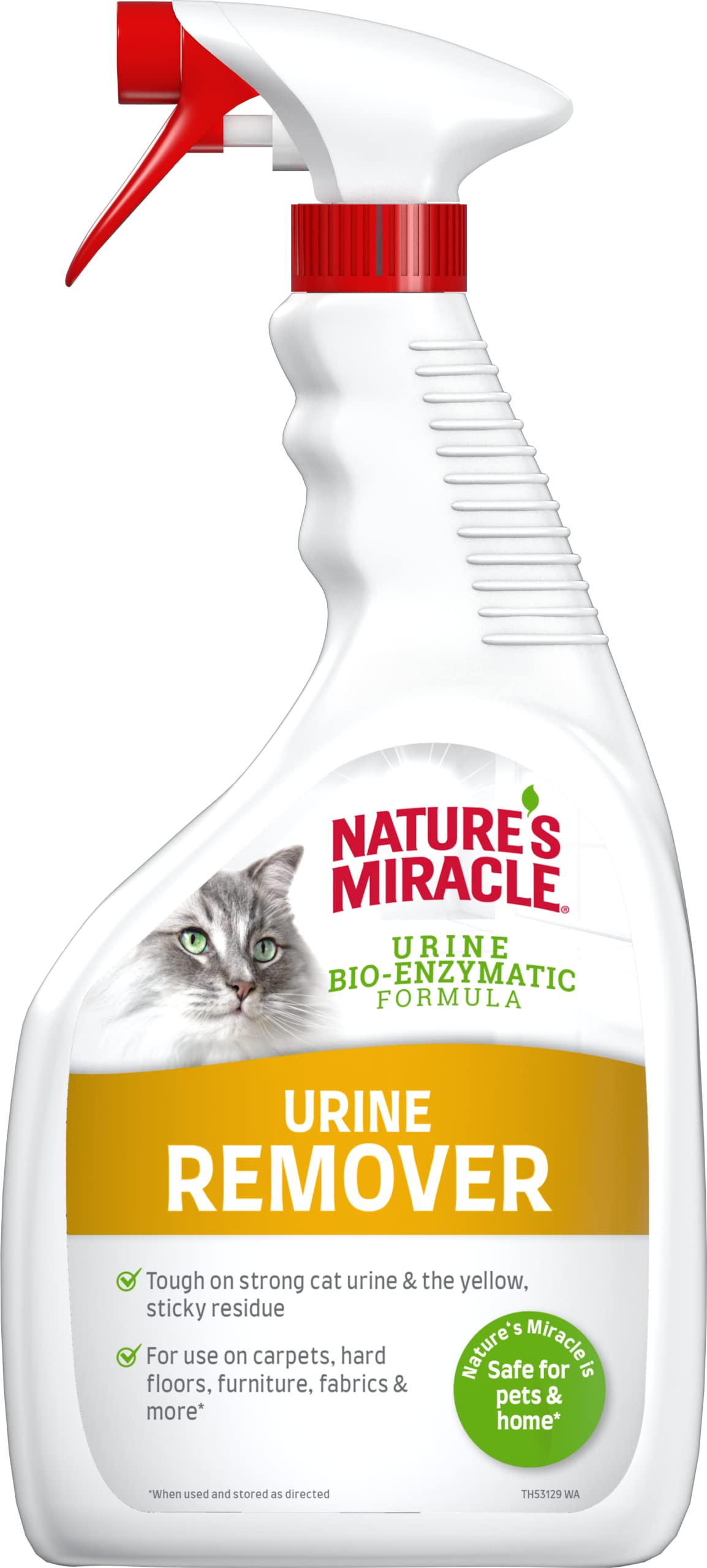 Nature's Miracle Cat Urine Stain & Odour Remover - Bio-Enzymatic Formula, 946ml