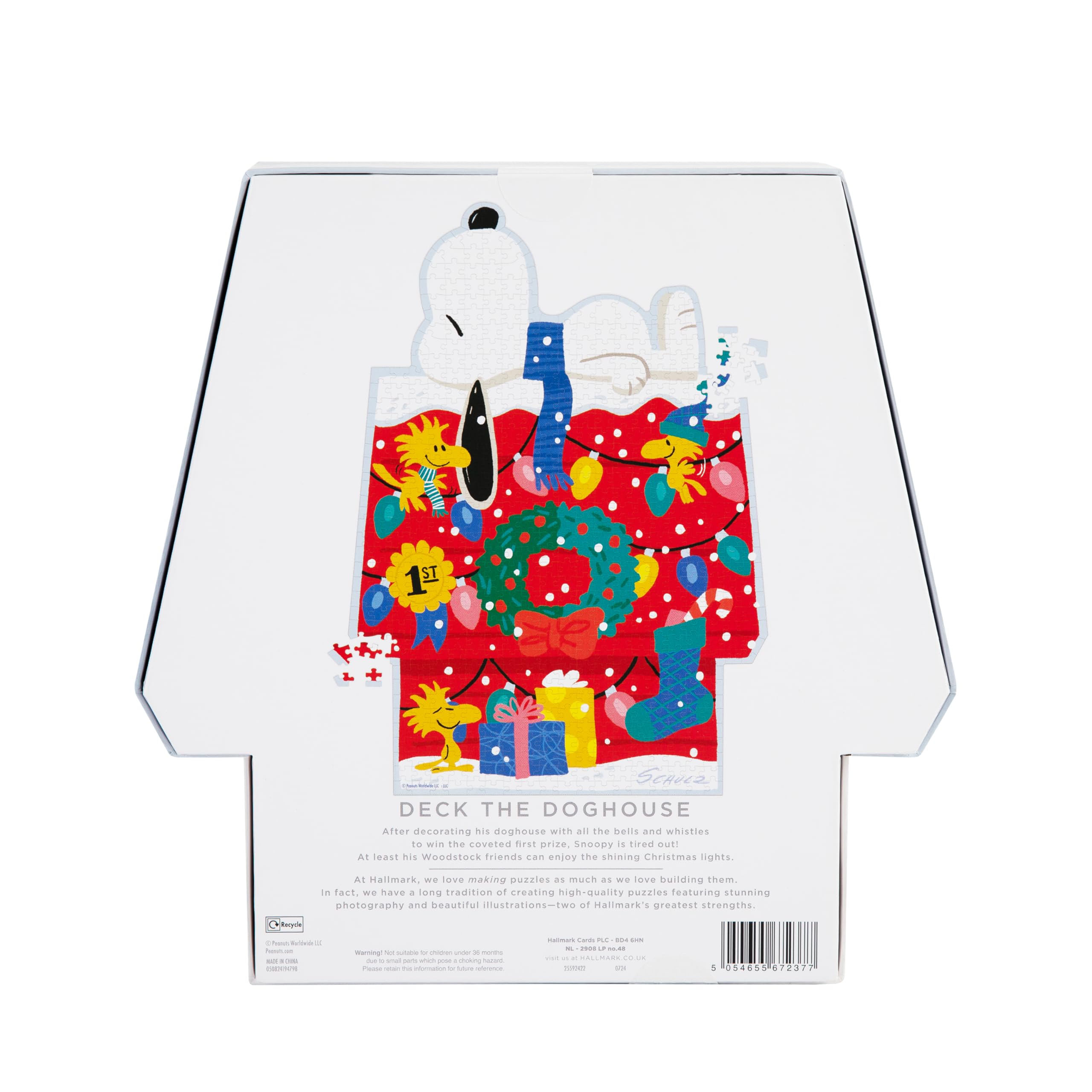 Hallmark SNOOPY's Doghouse Jigsaw Puzzle - 680-Piece PEANUTS Christmas Puzzle 2