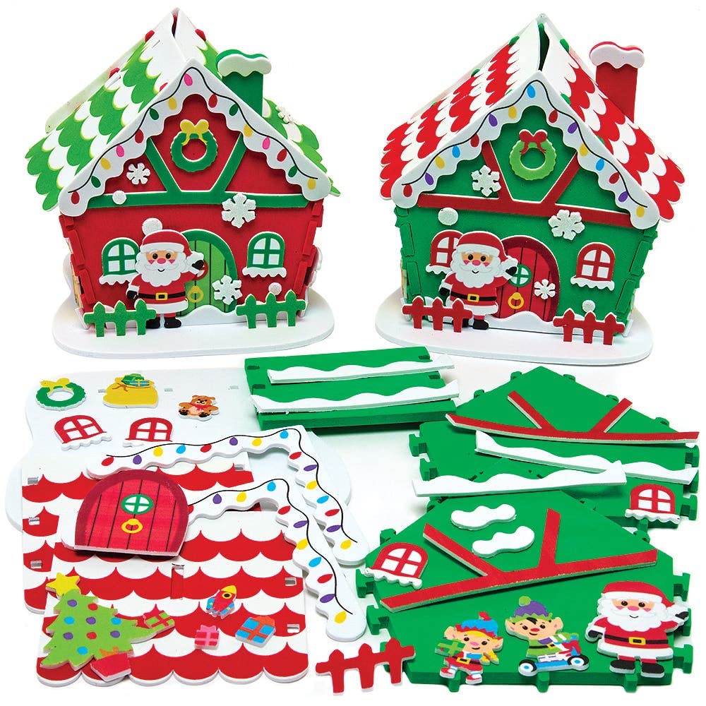 Baker Ross FX281 Santa's Workshop Craft Kit - Pack of 2 Christmas Decoration Kits