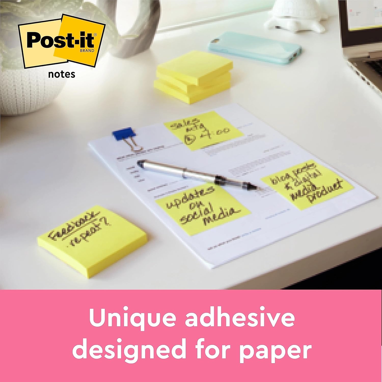 Post-it Value Pack Notes - 76 x 76 mm Canary Yellow | 20 Pads, 100 Sheets Each 3