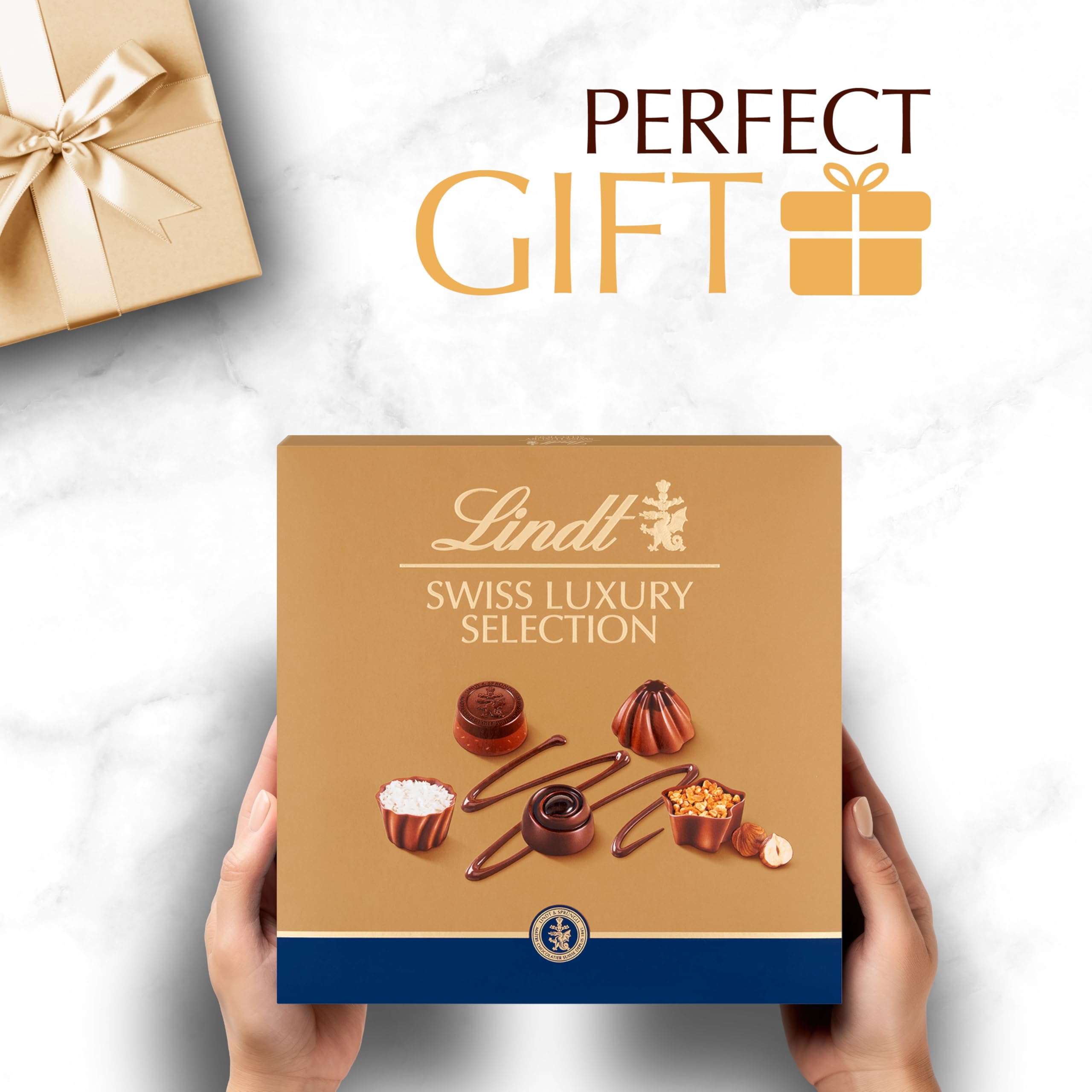 Lindt Swiss Luxury Selection - 14 Assorted Pralines | 143g Gift Box 4