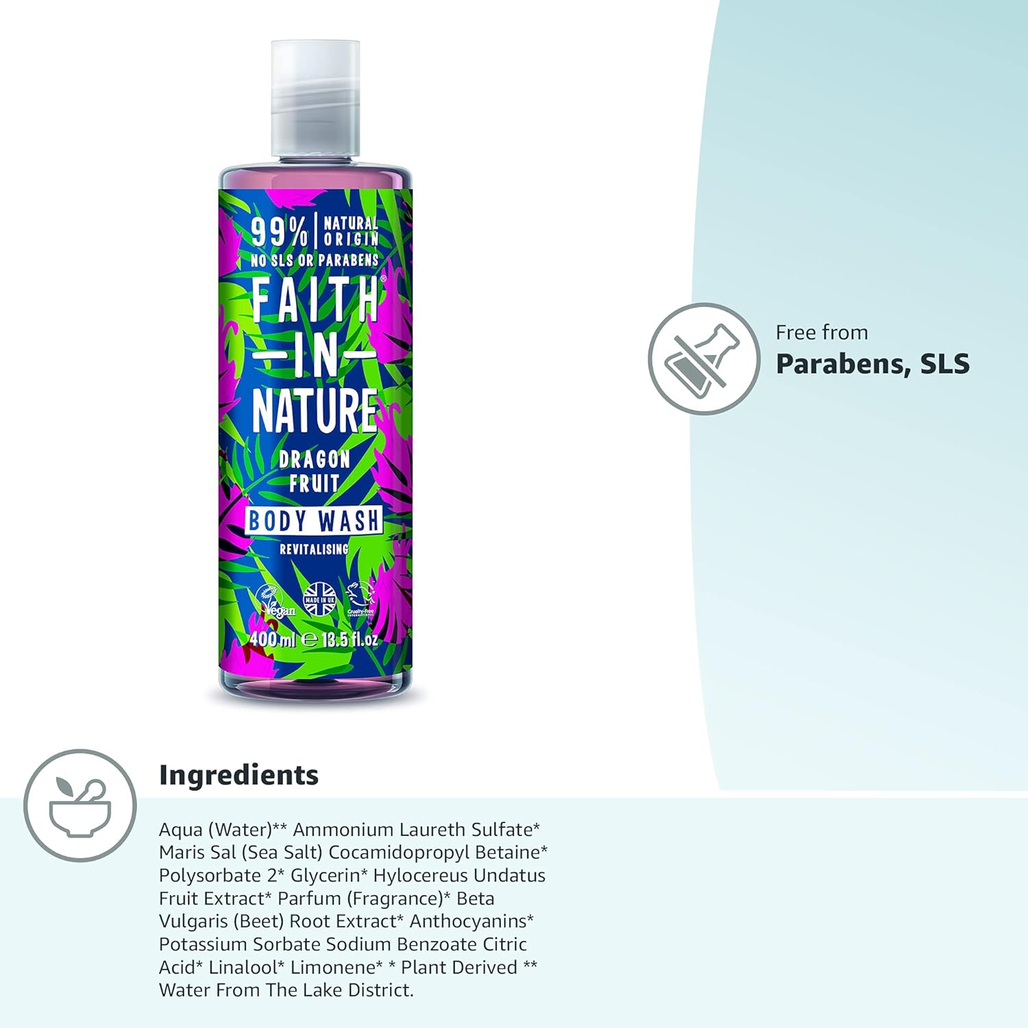 Faith in Nature Dragon Fruit Body Wash (400 ml) 3