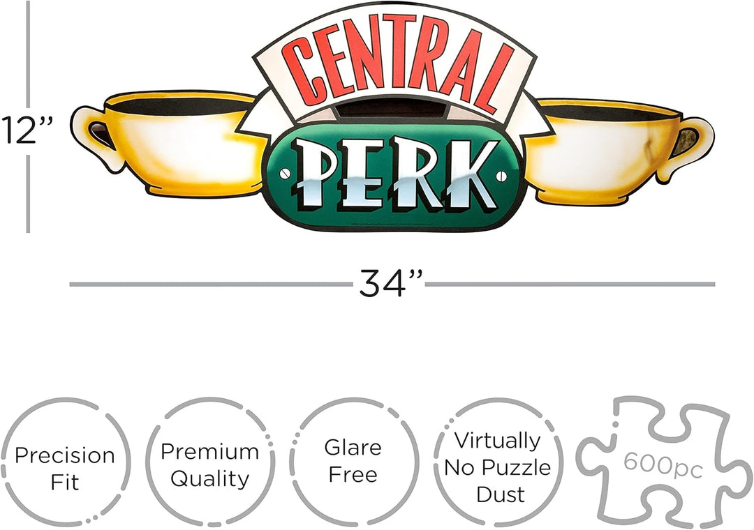 Aquarius Friends Central Perk - Double-Sided 600-Piece Jigsaw Puzzle (75029)