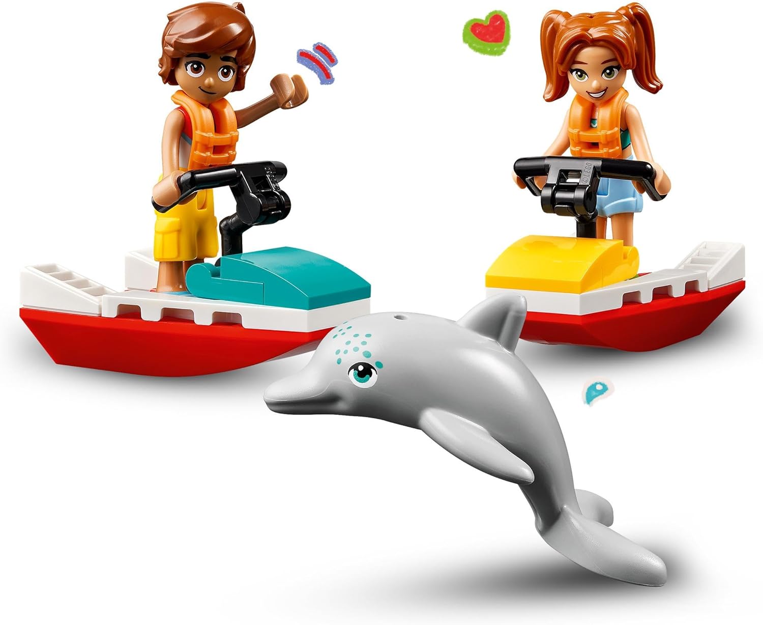 LEGO Friends Beach Water Scooter Building Set - Dolphin & Mini-Dolls Playset for Ages 5+ 2