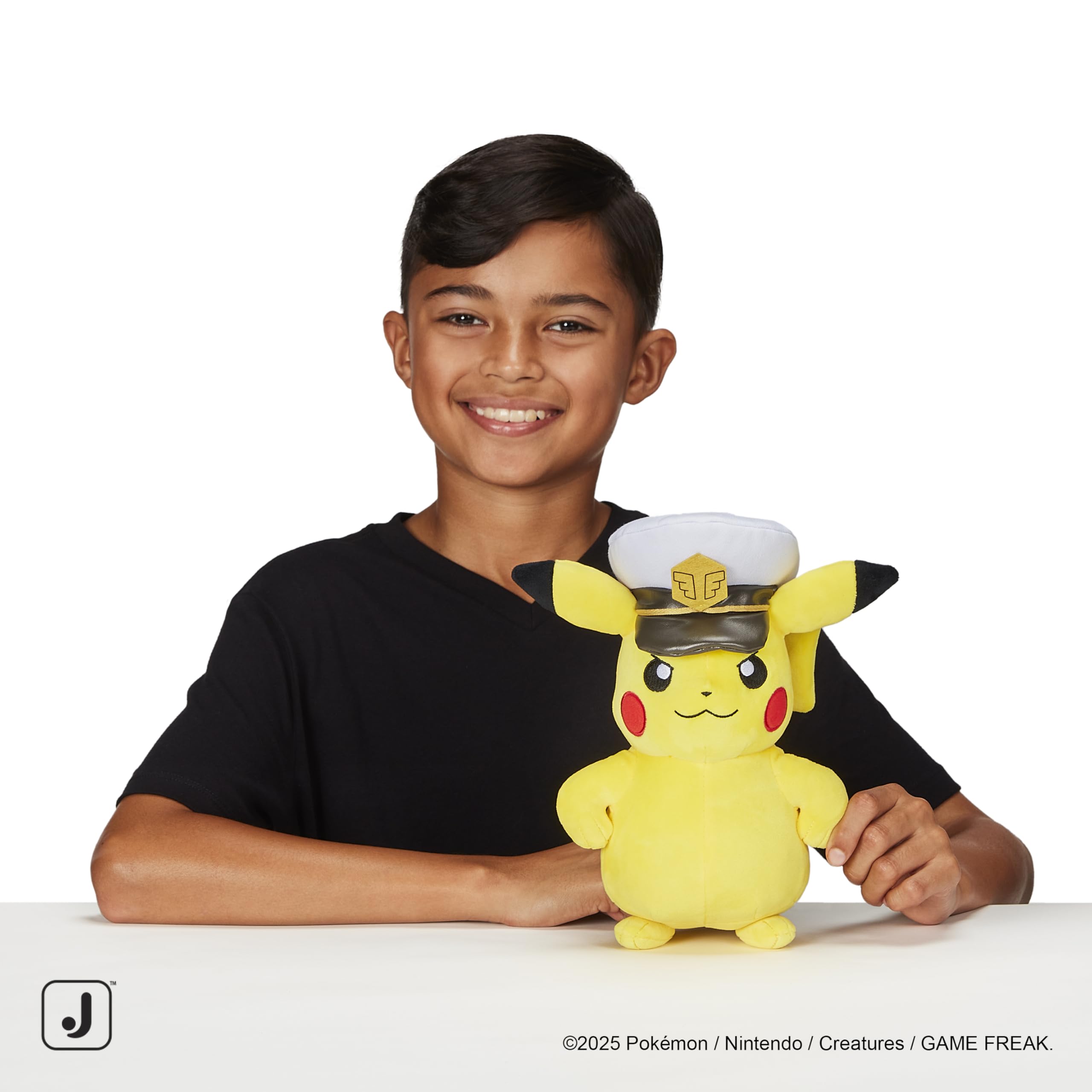 Pokémon Captain Pikachu Plush - 8-Inch Soft Polyester Stuffed Toy | Classic Edition 4