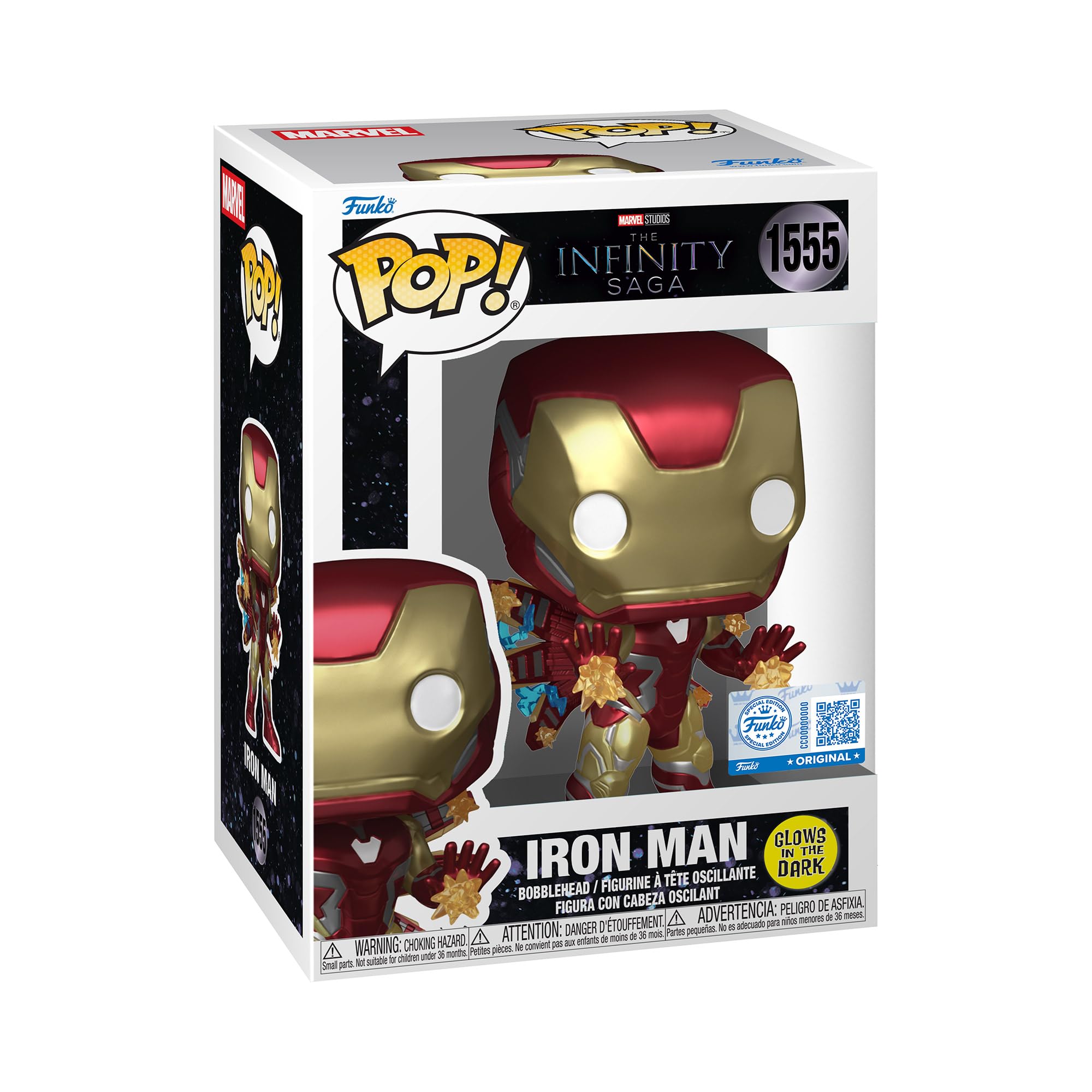 Funko Pop! Plus: End Game - Iron Man Beams Glow in the Dark Vinyl Figure 1