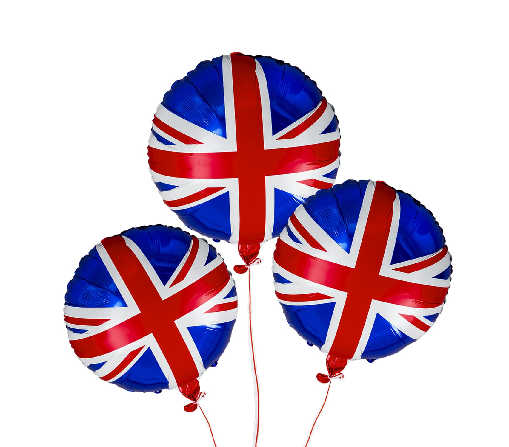 SHATCHI 10Pcs Large Union Jack Foil Balloon 18 Inch Helium Fill for British Parties 3