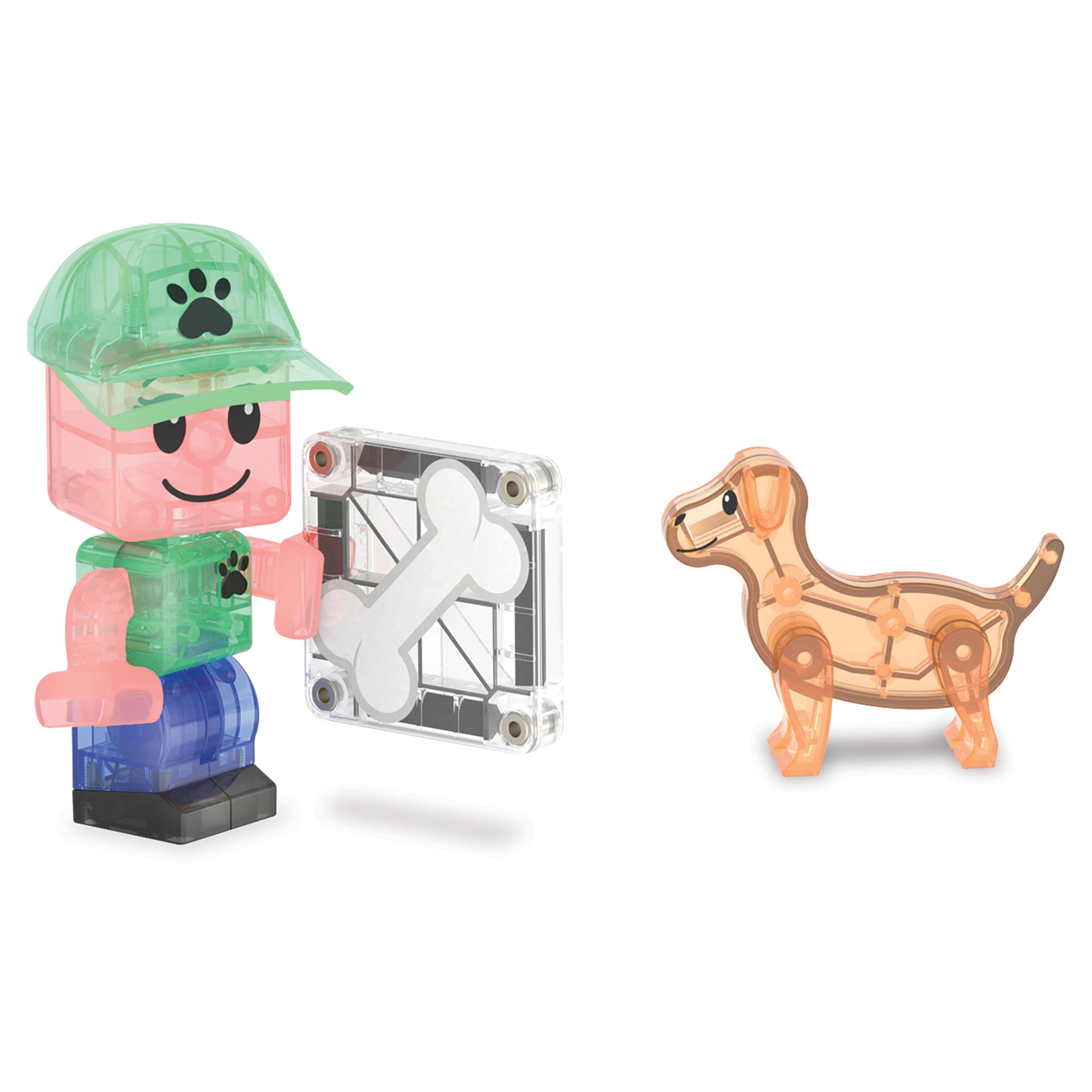 MAGNA-TILES Puppy Park 27-Piece Magnetic Construction Set - Building Toys for Kids 3+ 15